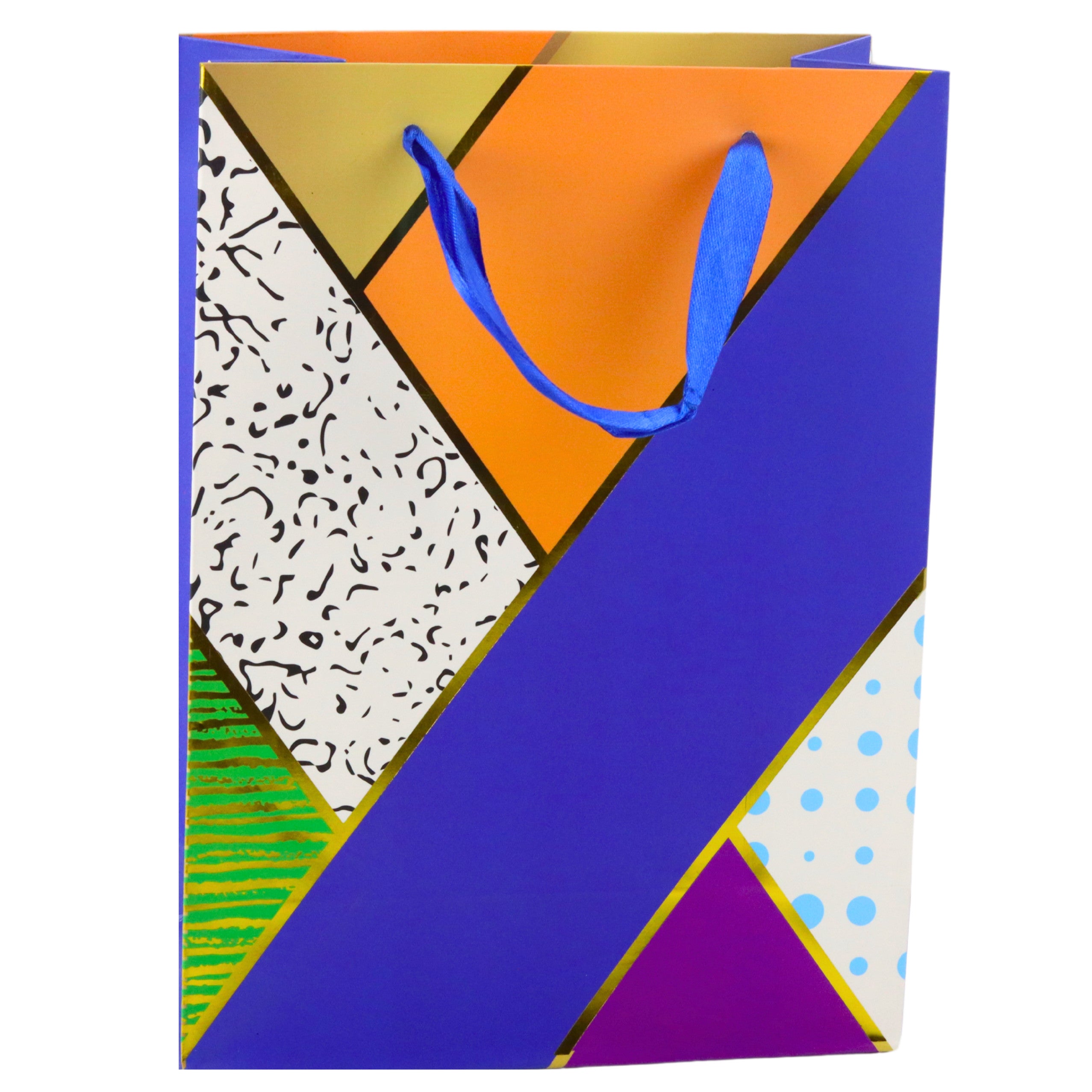 Paper Gift Bag Geometric Patterns 23 X 18 X 10.5 Cm