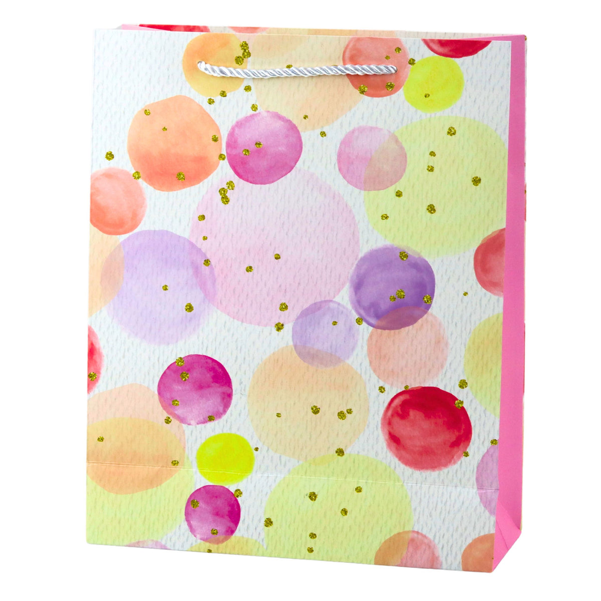 Geschenktüte com Aquarell-pastell-punkten 32 × 26 × 10 cm