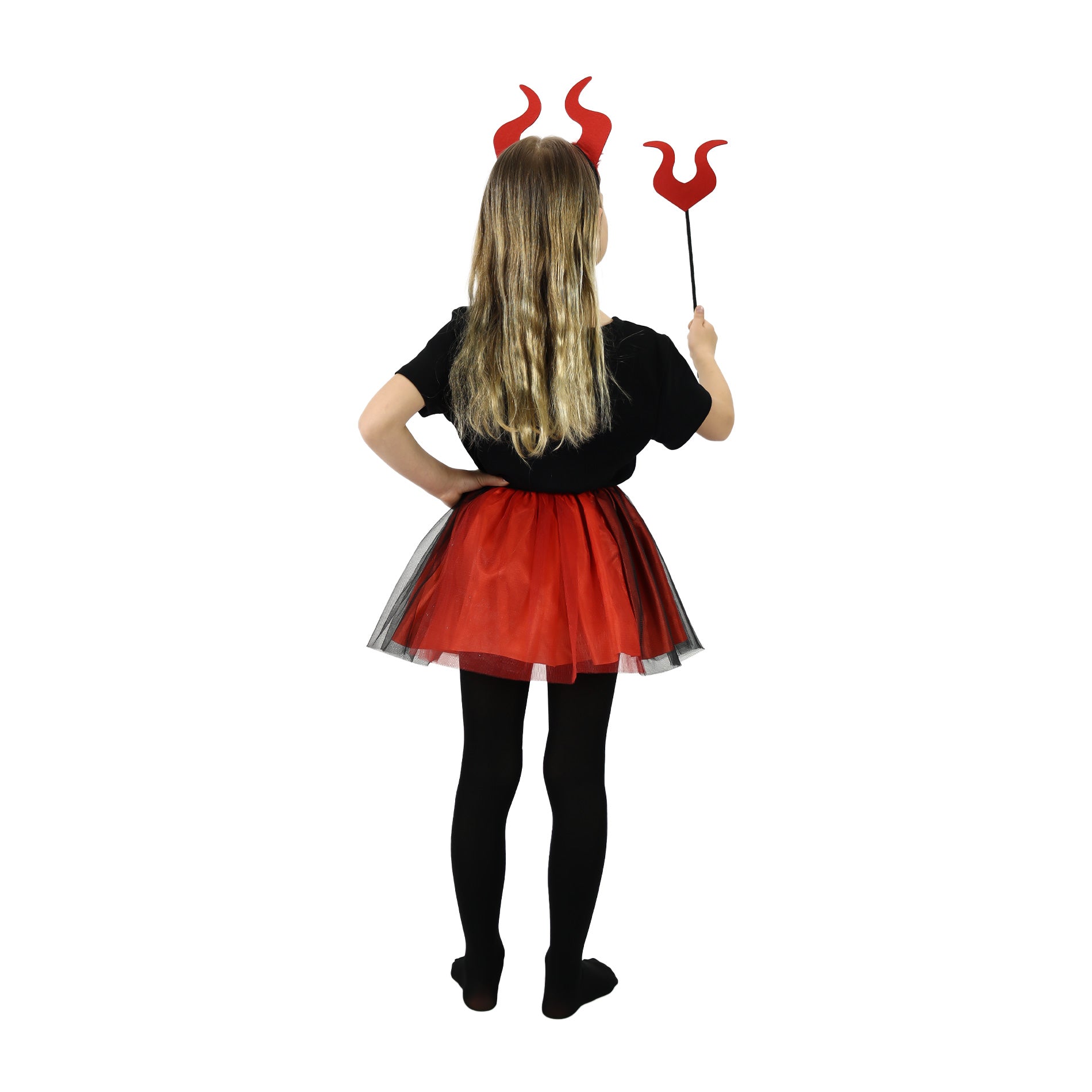 Children Costume Devil Tutu Skirt With Accessories