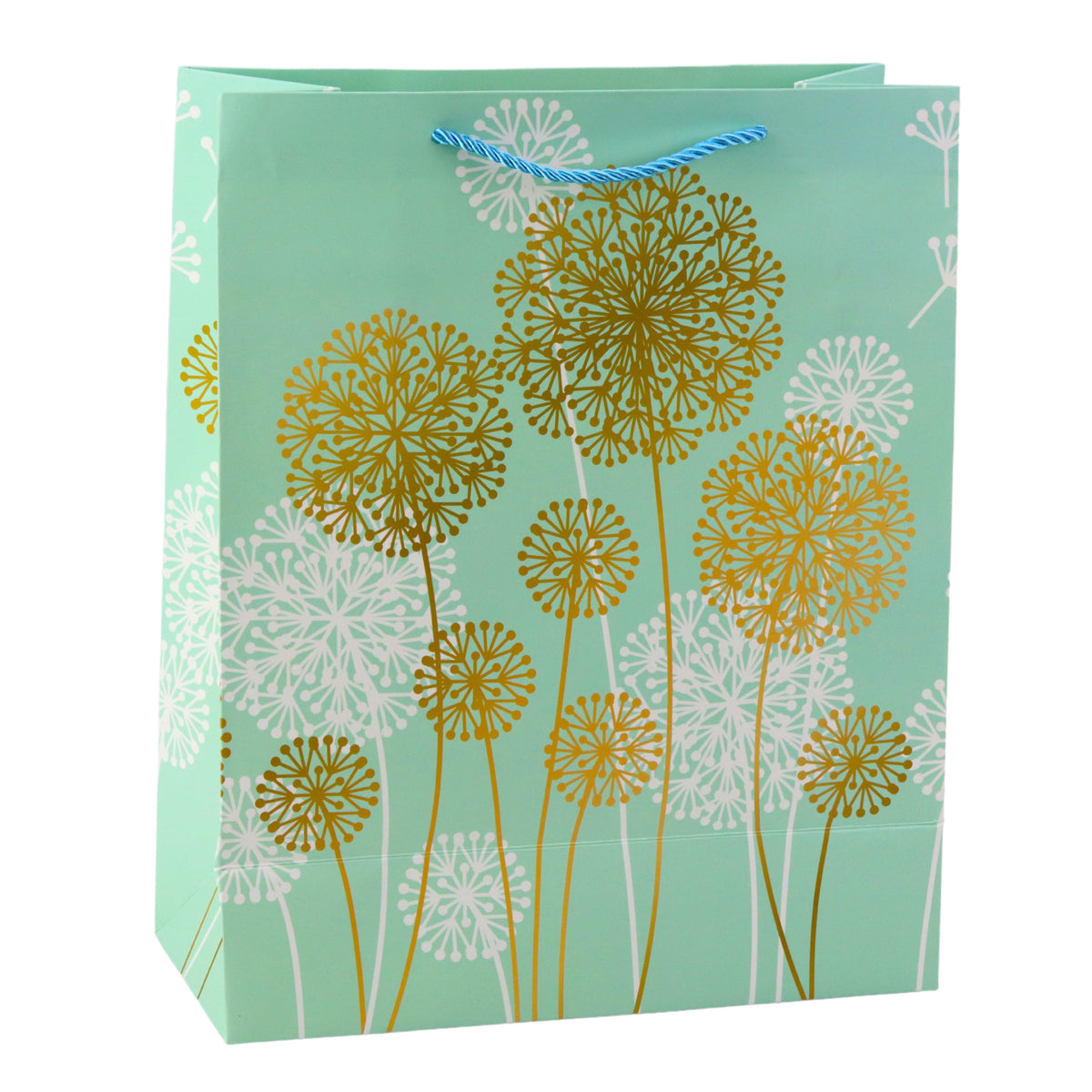 Sac Cadeau Pissenlits Éléments Dorés 32 X 26 X 12cm