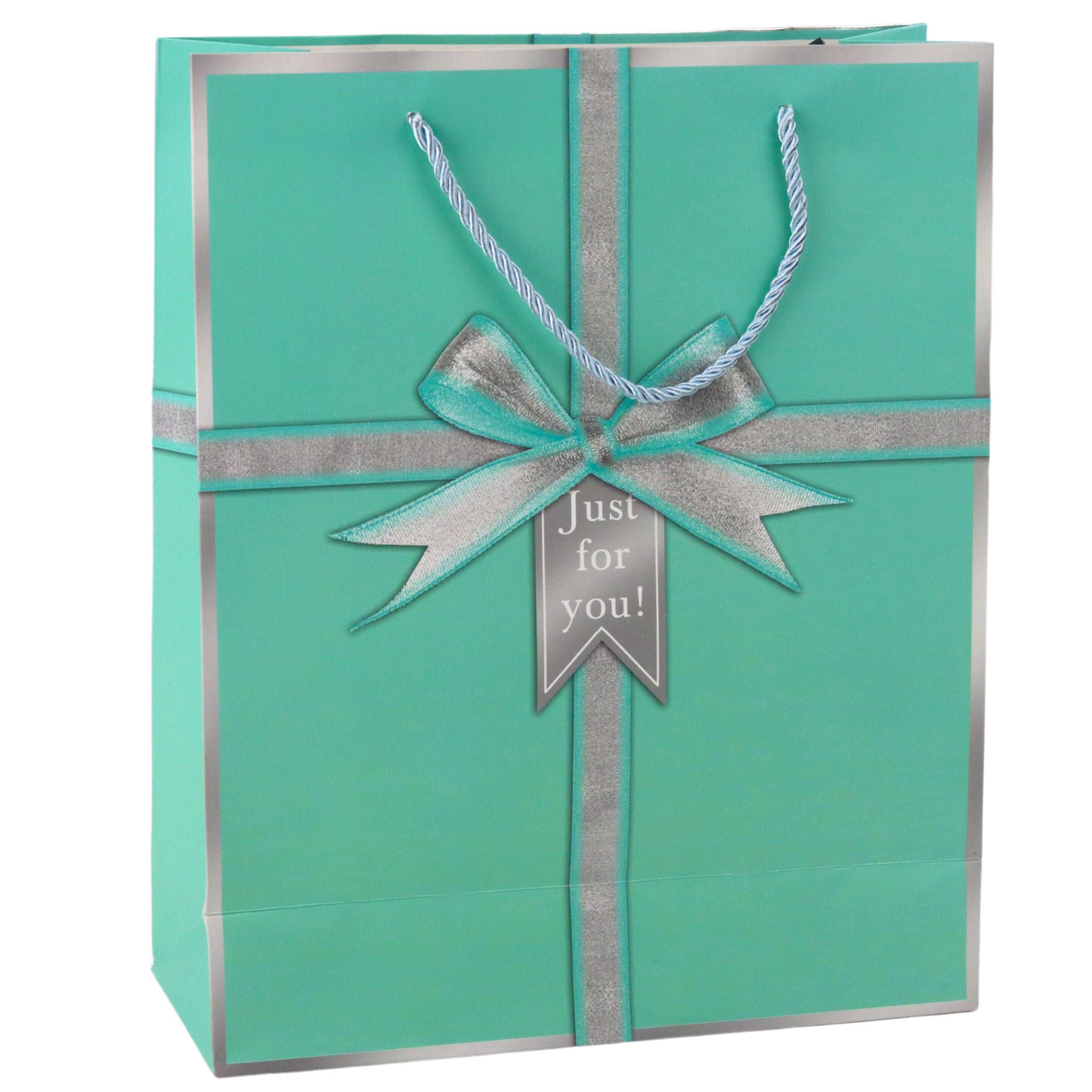 Just For You Bow Gift Bag 32 X 26 X 12 Cm