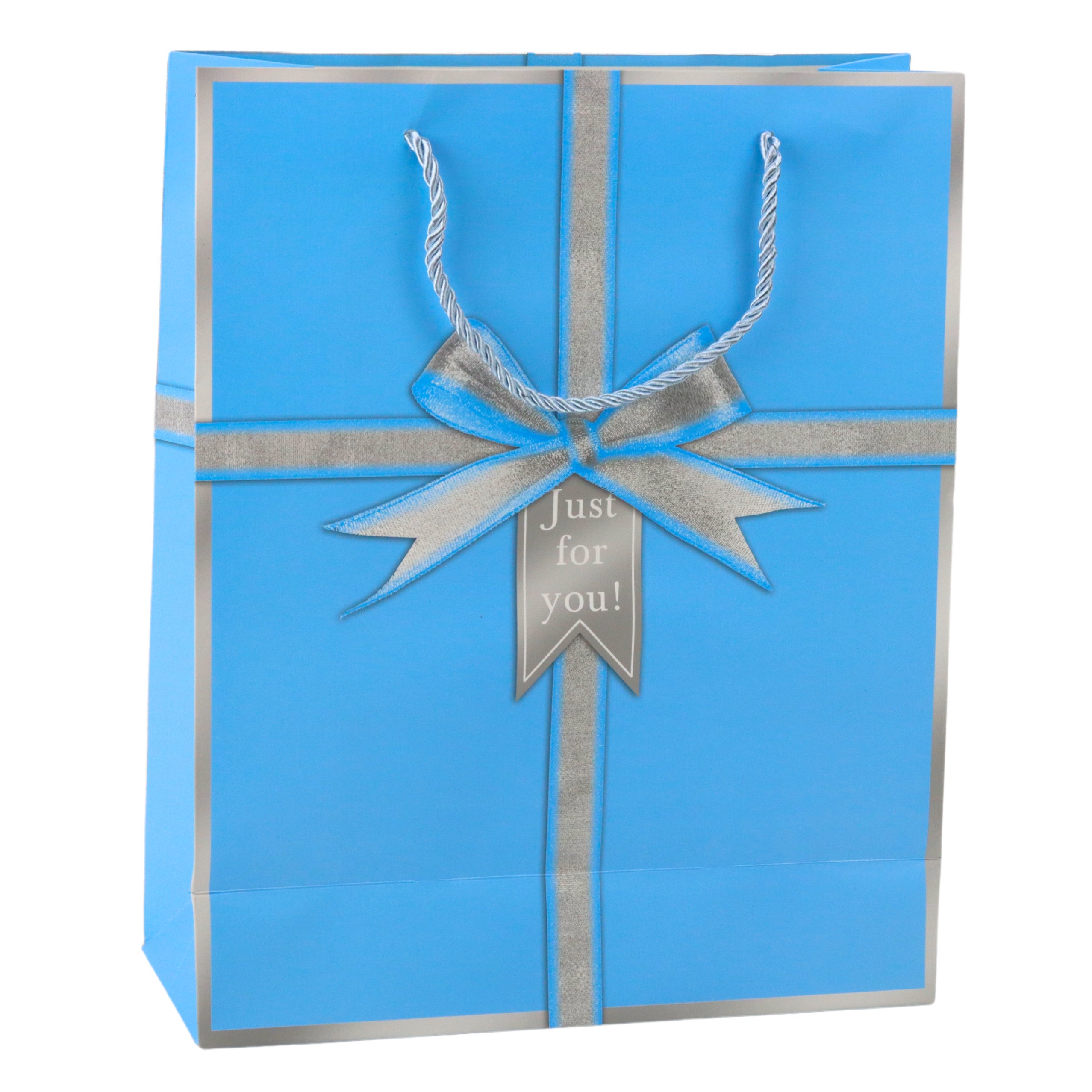 Just For You Bow Gift Bag 32 X 26 X 12 Cm