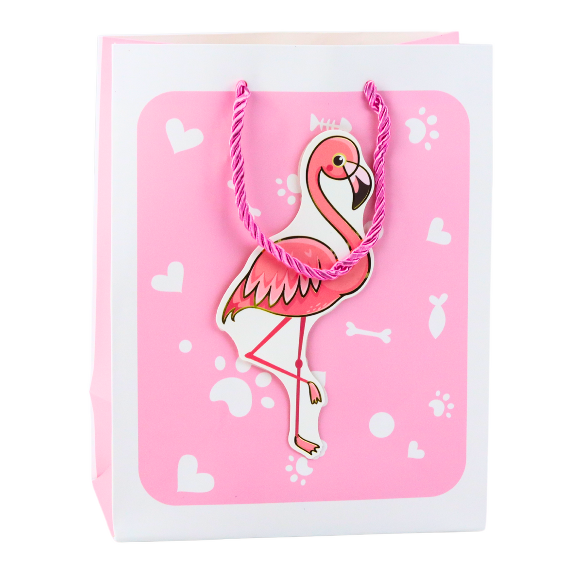 Gift Bag 3d Animals Pastel 23x 18 X 10cm