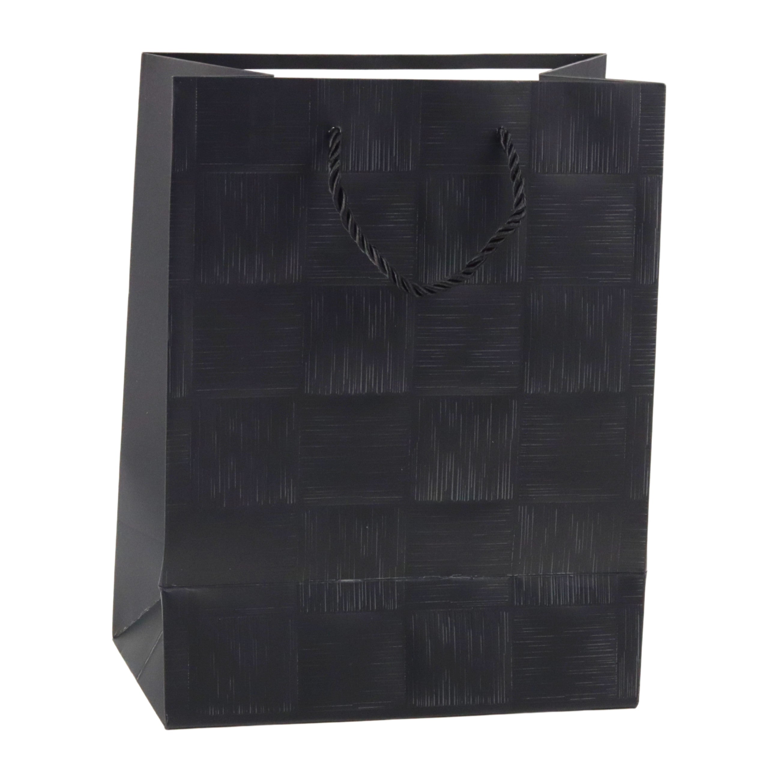 Gift Bag Structured Squares Elegant 23 X 18 X 10 Cm