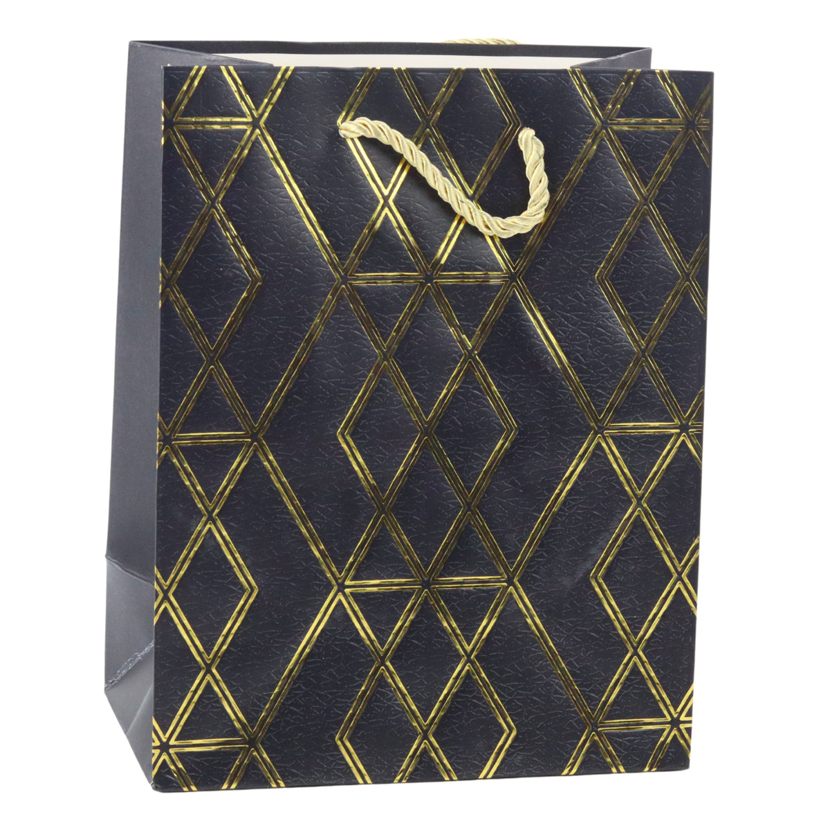 Paper Gift Bag Elegant Gold Patterns 23 X 18 X 10.5 Cm