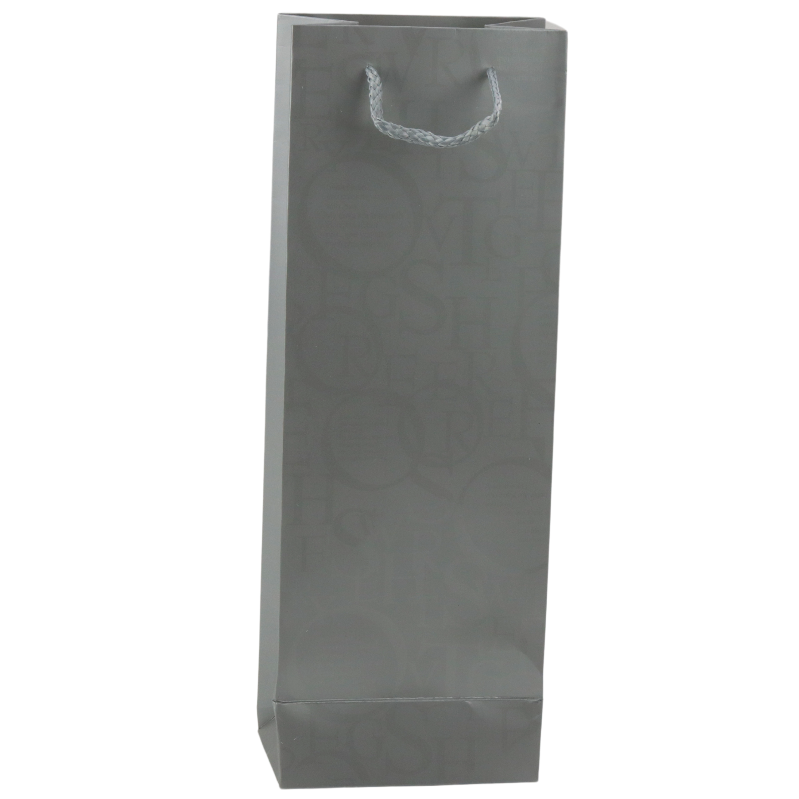 Wine Bottle Gift Bag Pattern With Inscriptions 35 X 12 X 9 Cm