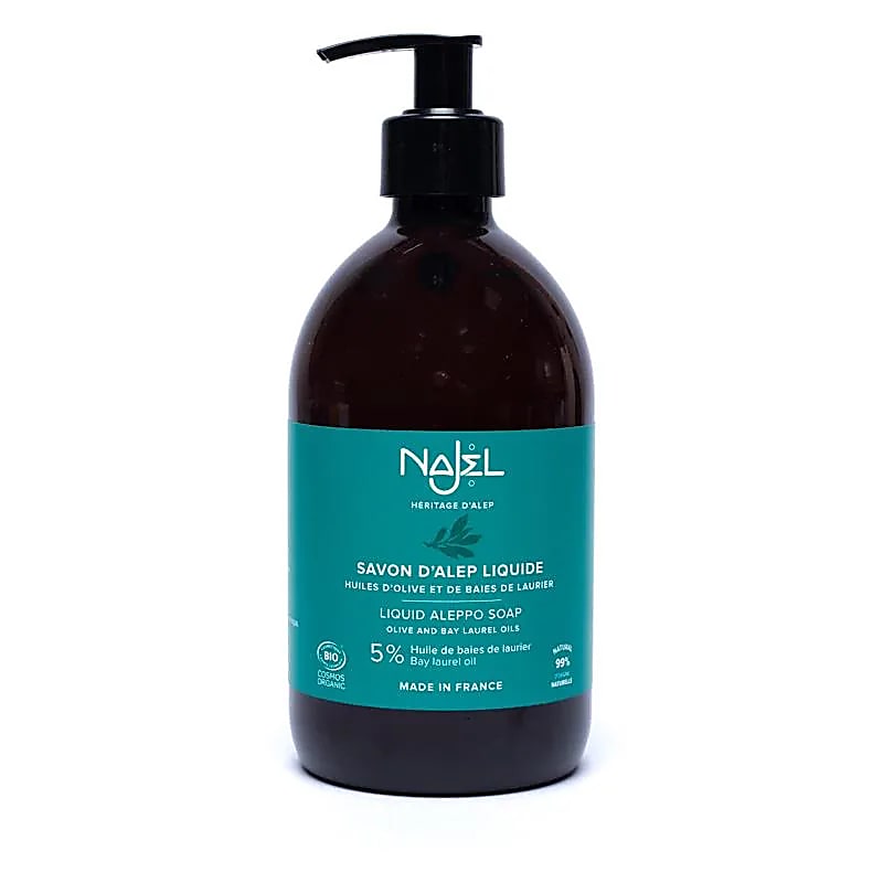 Najel Aleppo Liquid Soap In Dispenser Bottle Organic - 500 Ml
