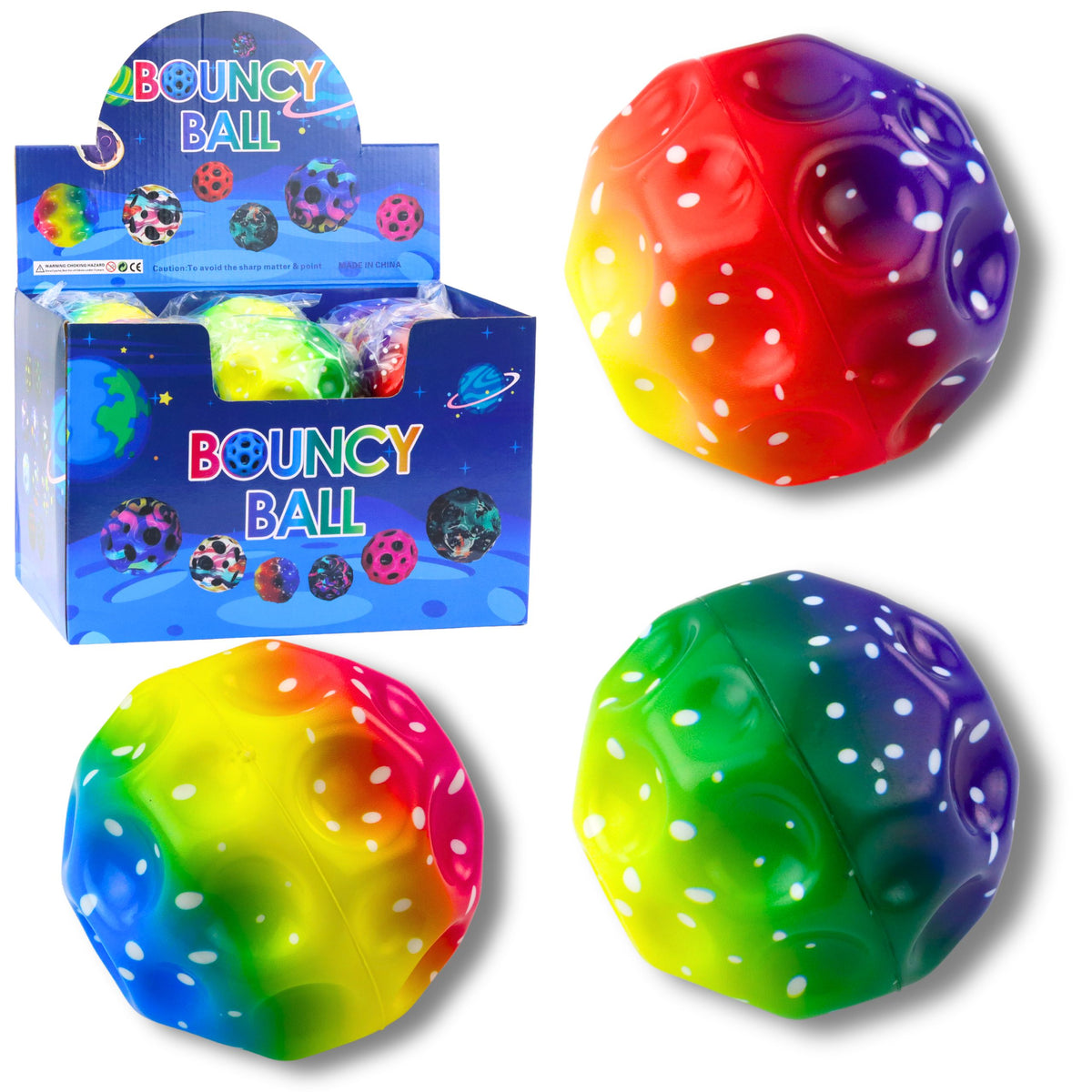 Ball With Dimples For Bouncing Kneading Colorful Foam 10 Cm