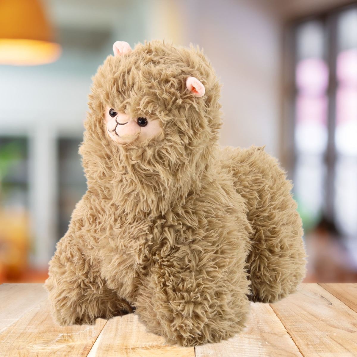 Plush Mascot Cuddly Toy Llama Beige 40 X 40cm