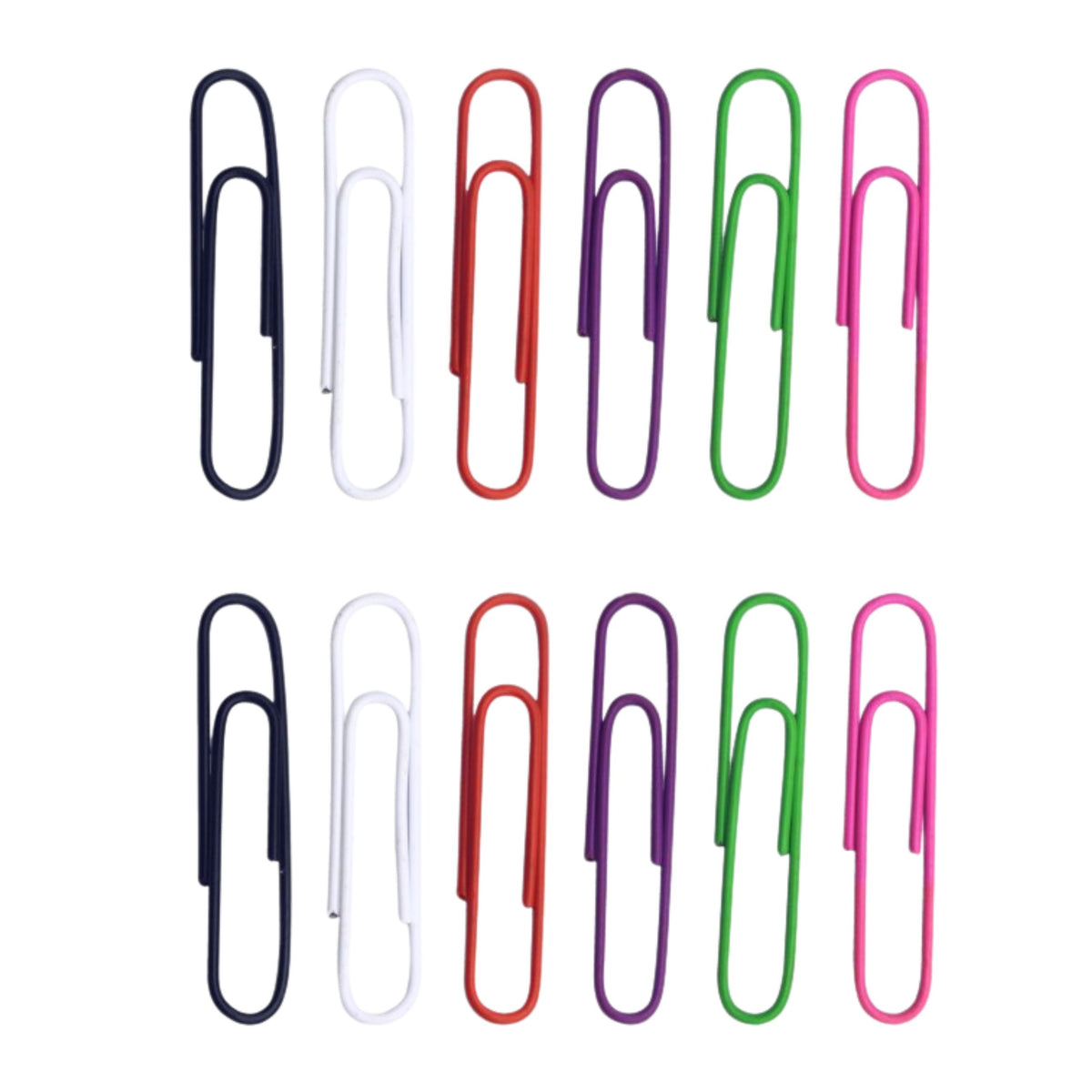 Set Of Colorful Paper Clips 33mm 90pcs.
