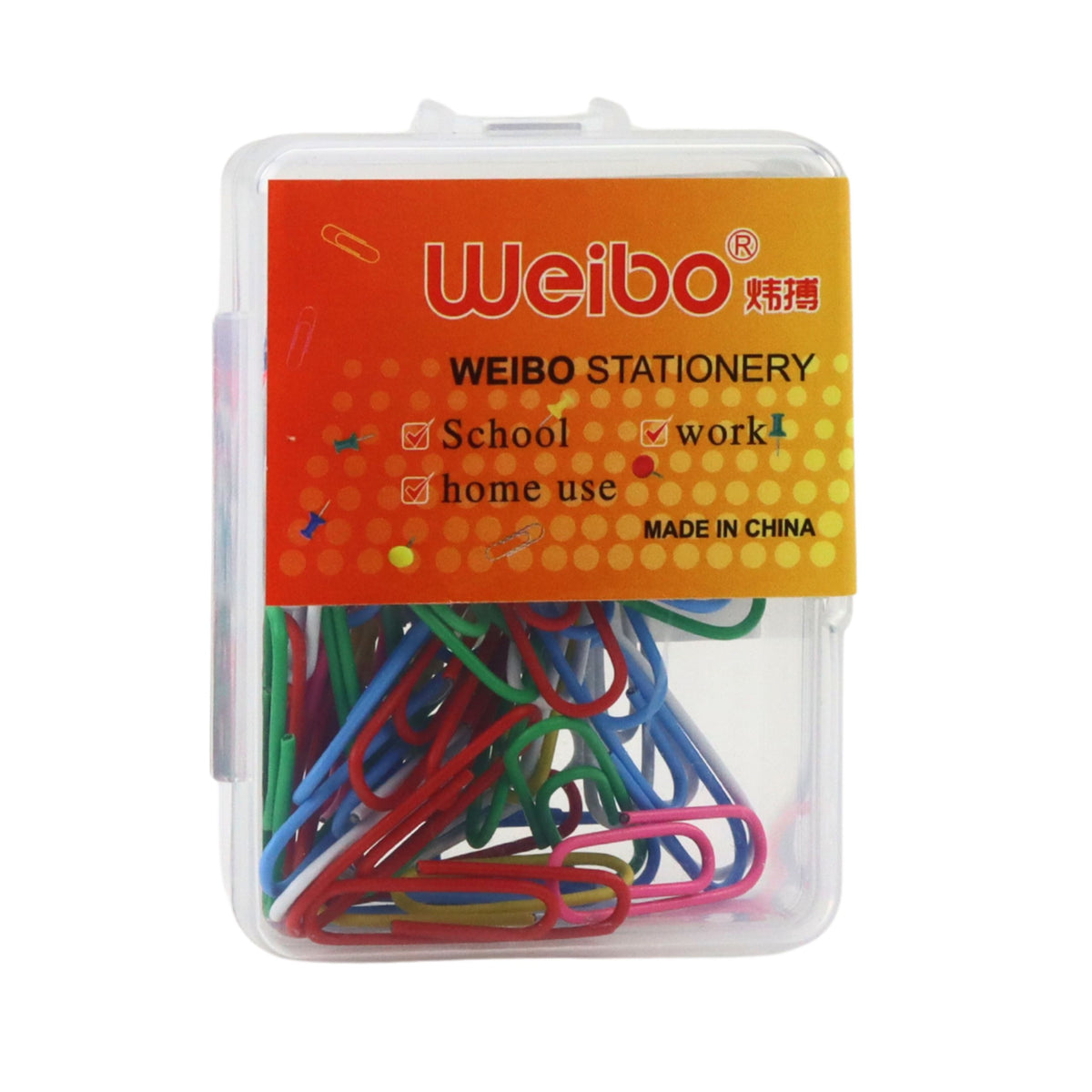 Set Of Colorful Paper Clips 30mm 40pcs.
