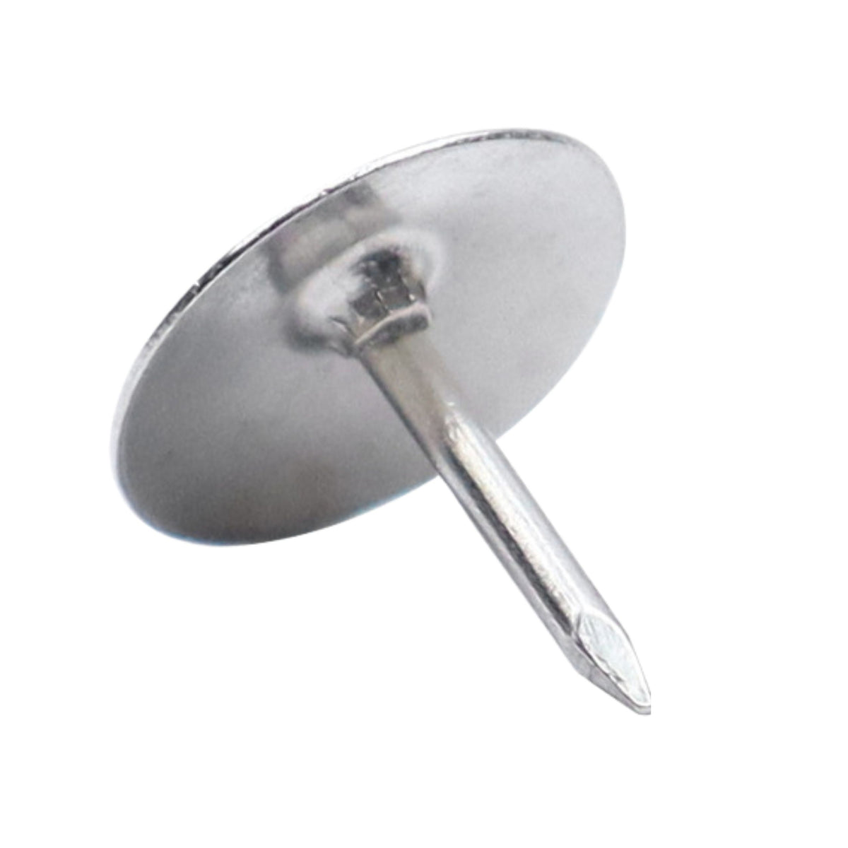 Set Of Flat Head Pushpins For Office And School Silver 40 Pcs.