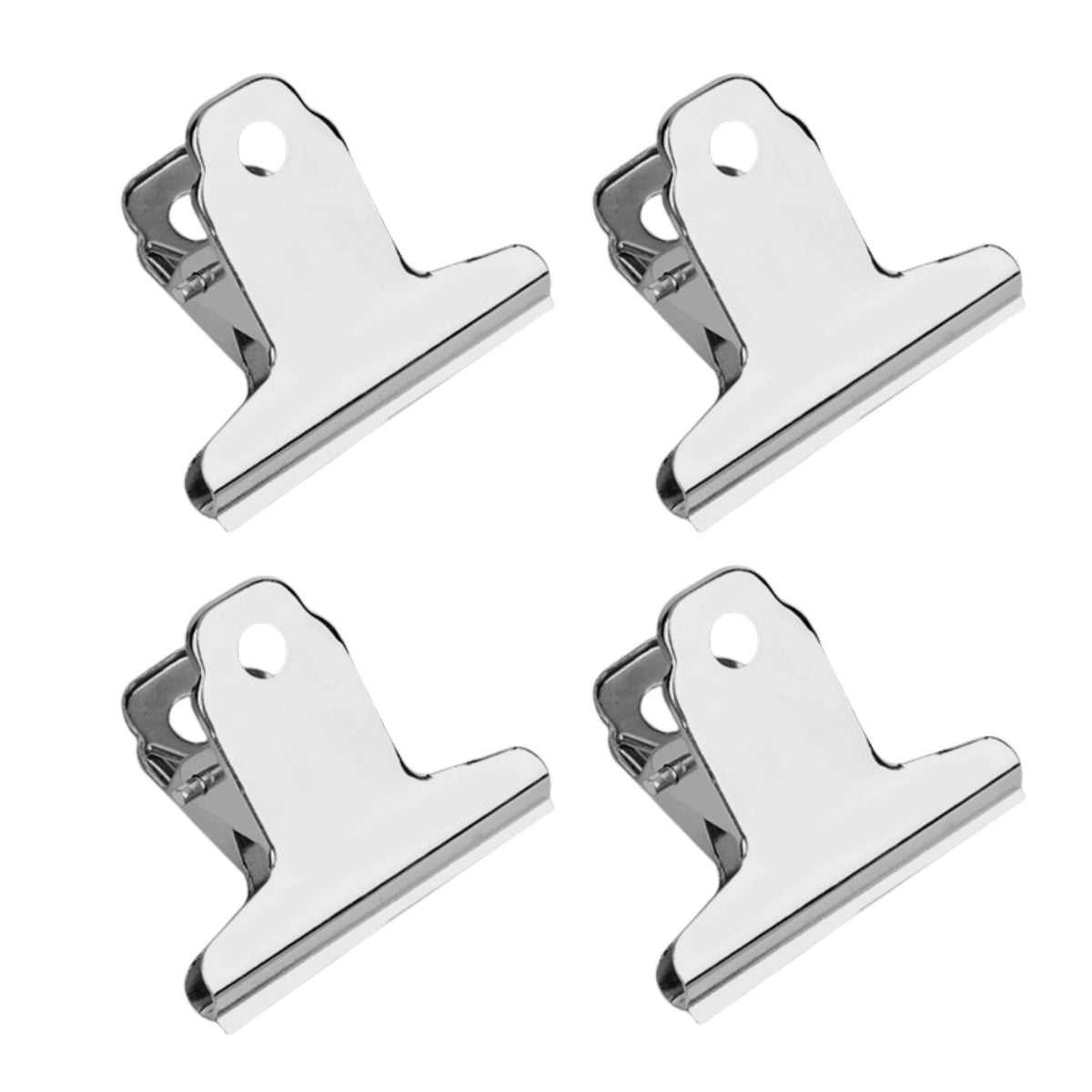 Set Of 4 Metal Paper Clips 50mm