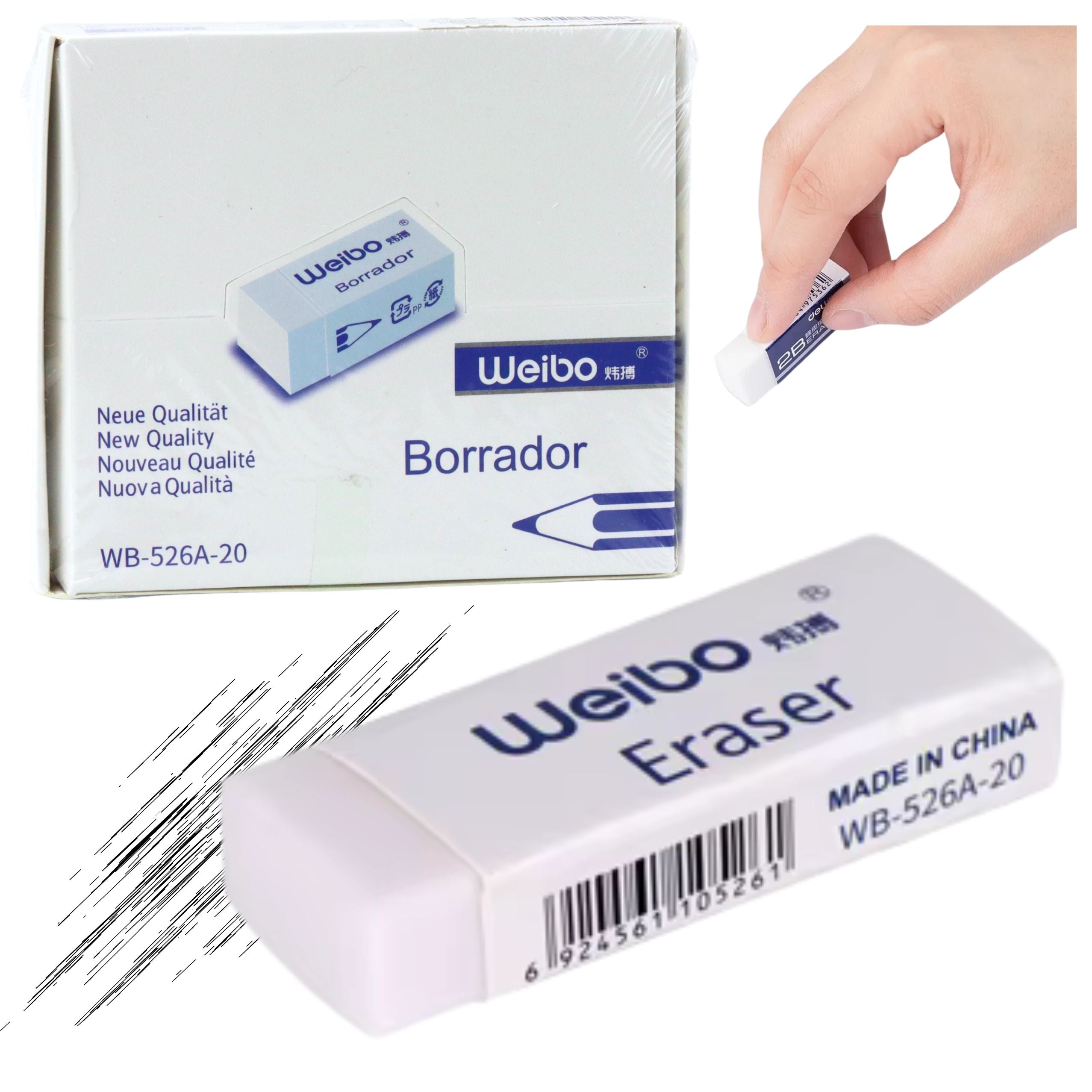 White School Office Eraser Wb-526a -20 6cm
