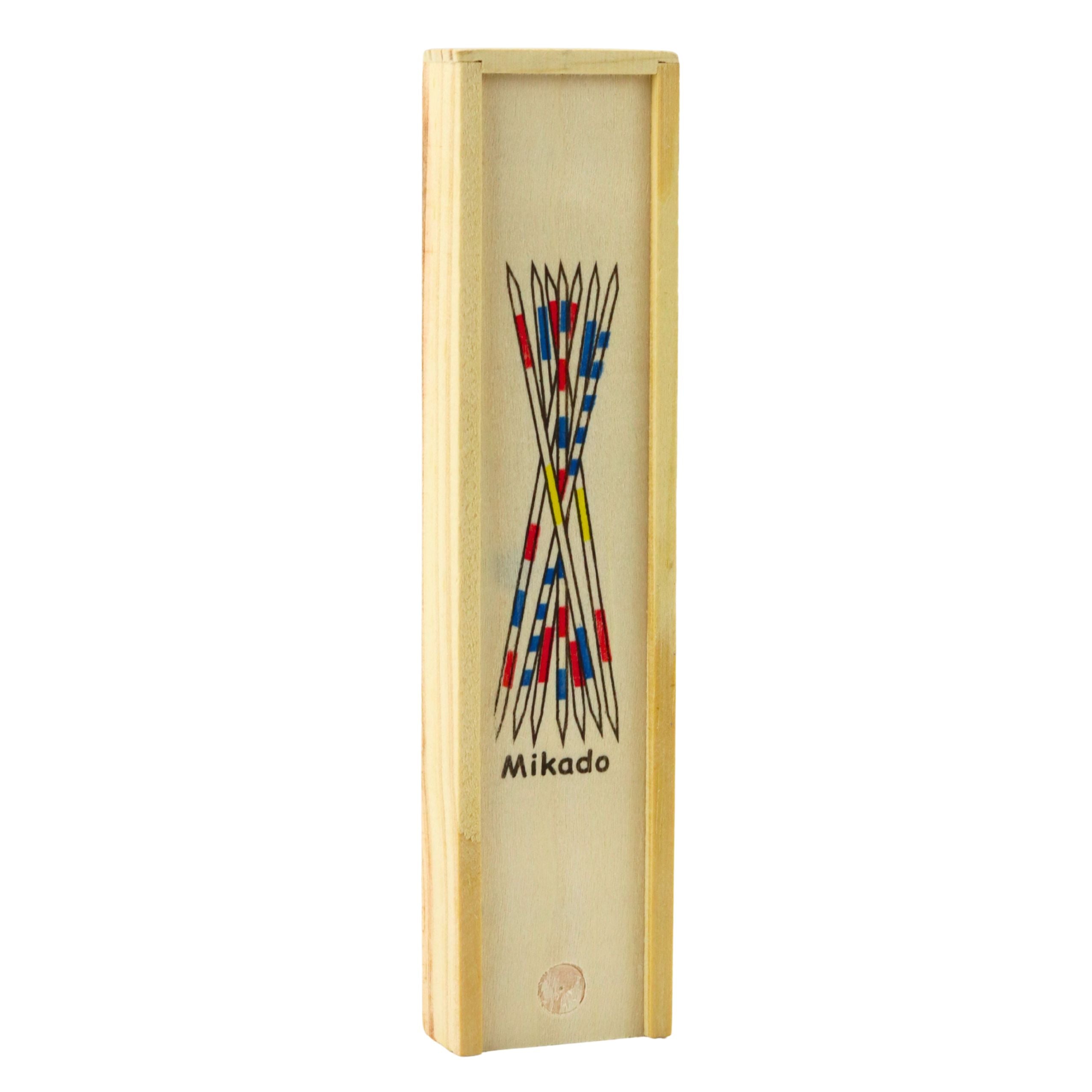 Family Game Of Dexterity Wooden Mikado Pick-up Sticks 41 Pcs.