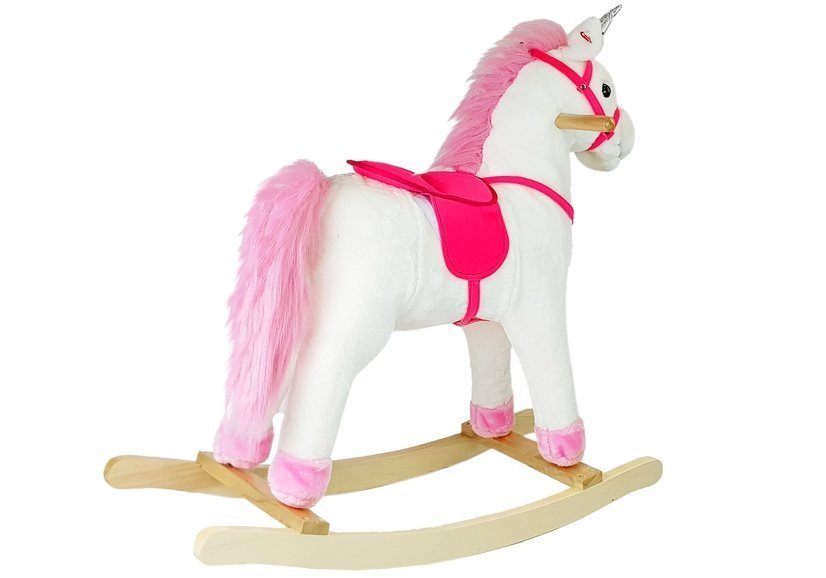 Running Horse Unicorn White Sounds Moves ormány farok 74 cm