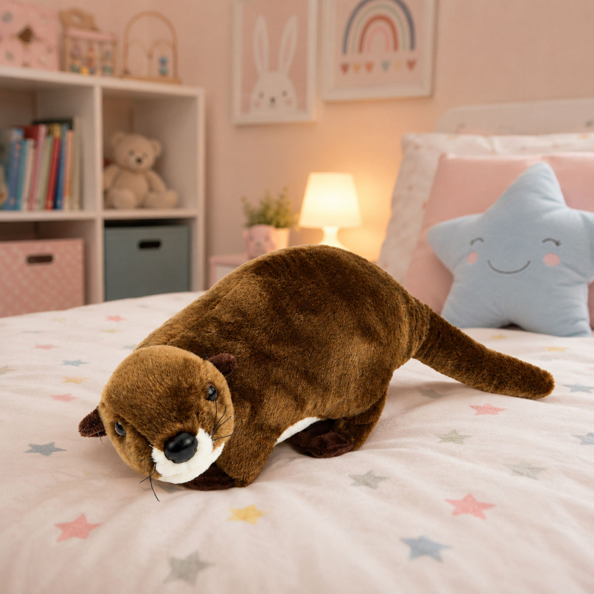 Plush Toy Otter Cuddly Toy Brown 37cm