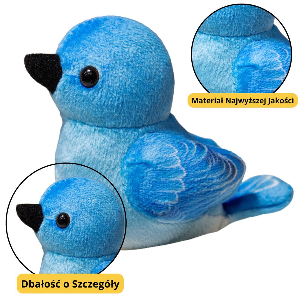 Small Plush Bird Blue Tit Goldfinch 10cm