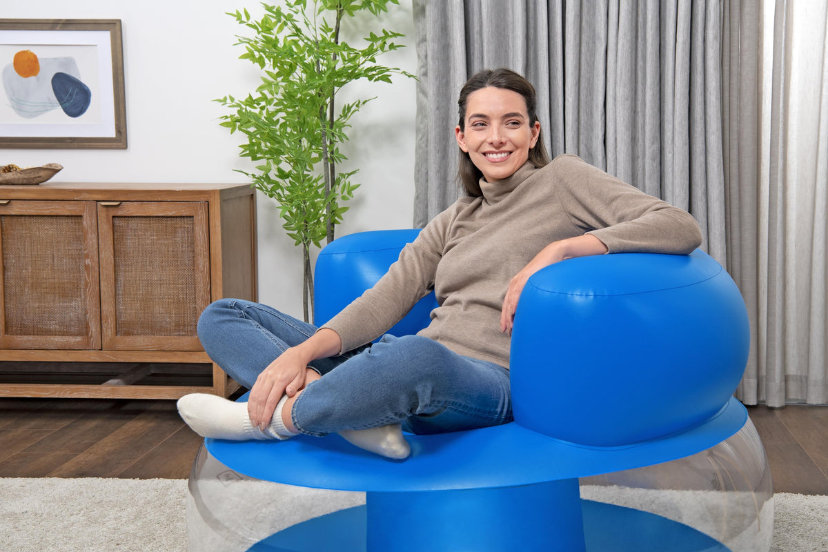 Chaise gonflable bleue 112 X 112 X 70 Cm Bestway 75138