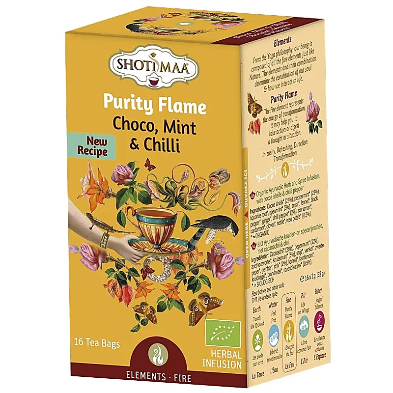 Shoti Maa Purity Flame Organic Herbal Tea --package Of 6 Pcs - 32 G