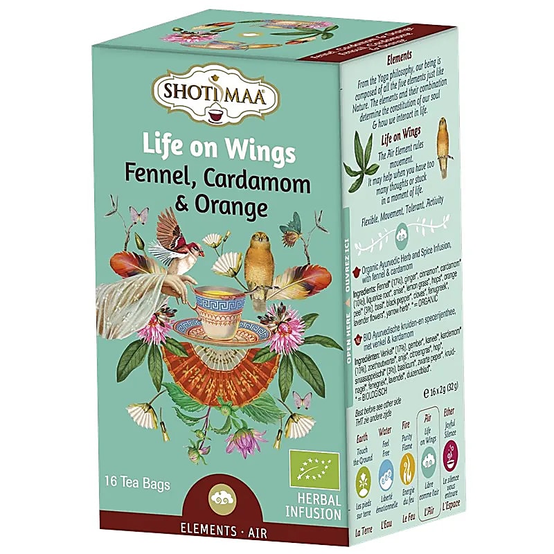 Shoti Maa Tisane Bio Life On Wings - 32 G Paquet De 6 Pcs