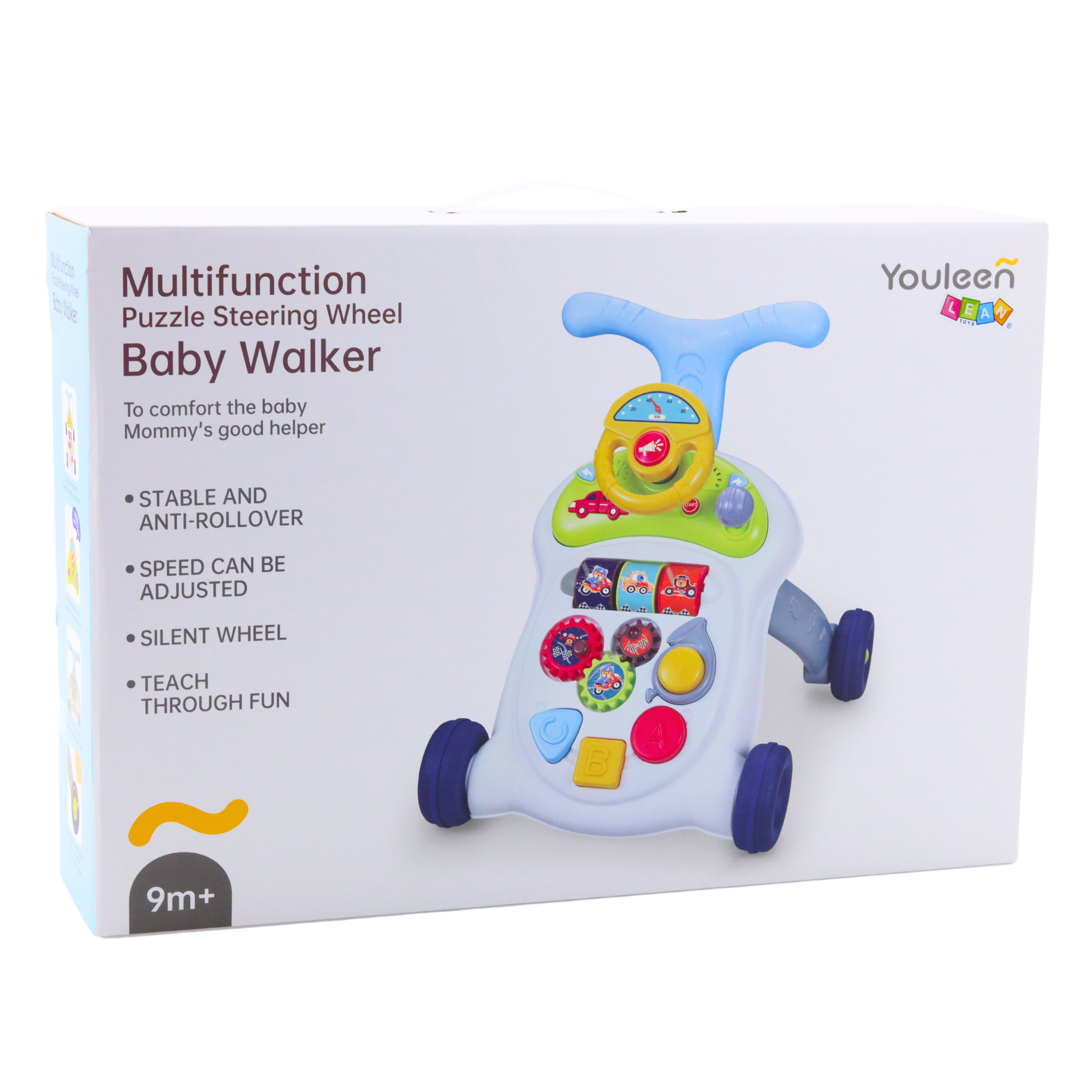 Interactive Walker Pusher Steering Wheel Lights Sounds