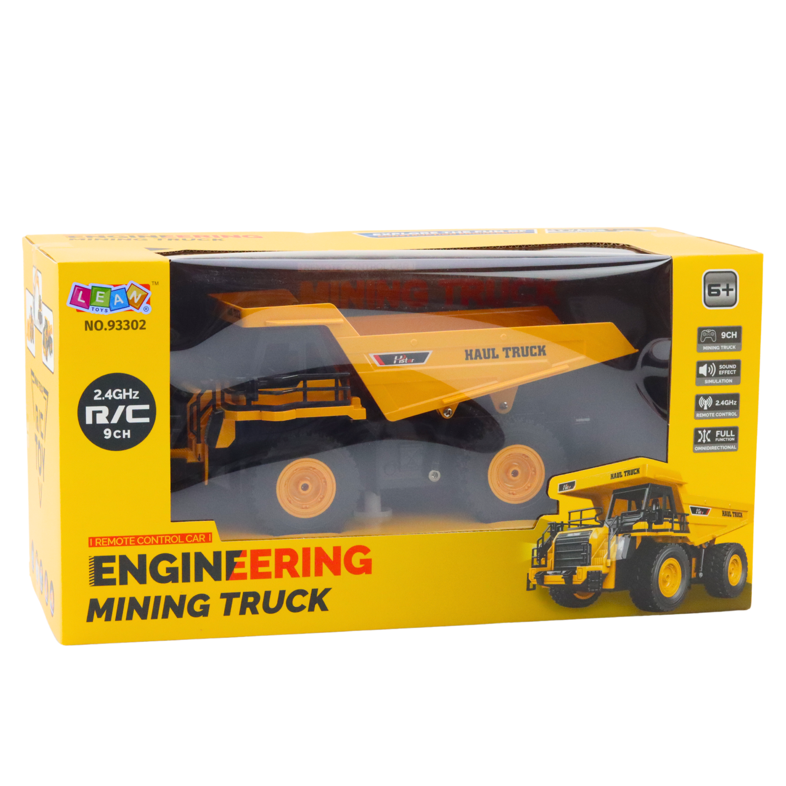 Remote Controlled Mining Dump Truck Rc 2.4g 9ch Yellow
