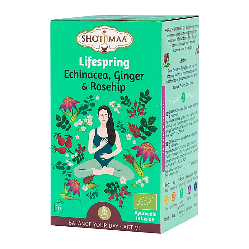 Shoti Maa Lifespring Té de hierbas orgánico - 32 G Paquete de 6 piezas
