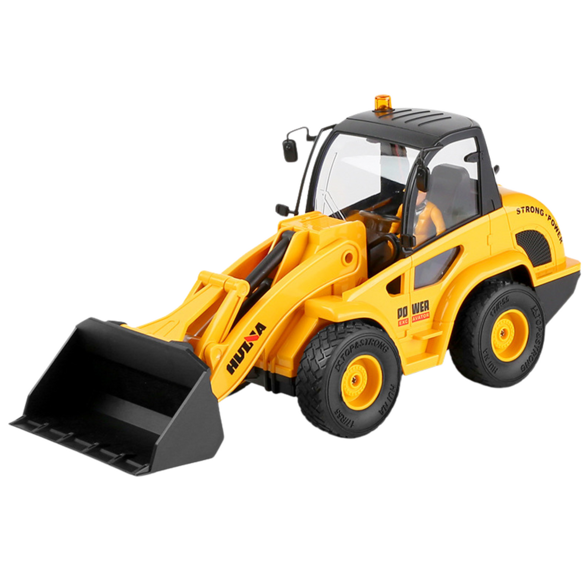 Retroescavadeira Bulldozer Controle Remoto Rc Huina 1:24