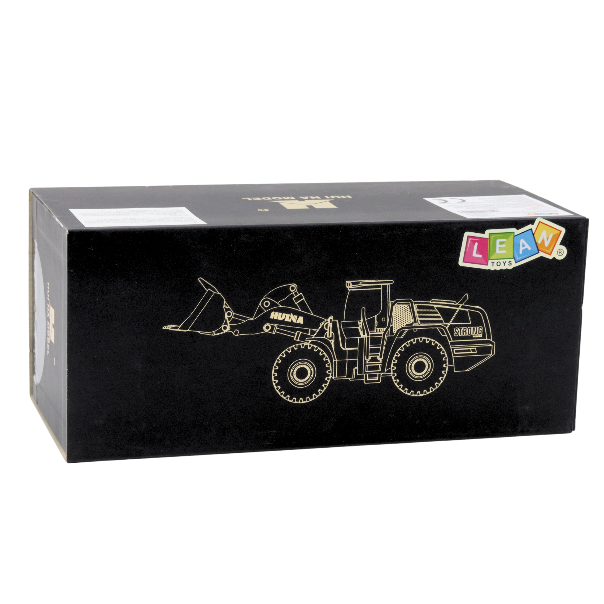 Backhoe Loader Metal Construction Huina Yellow 1:50