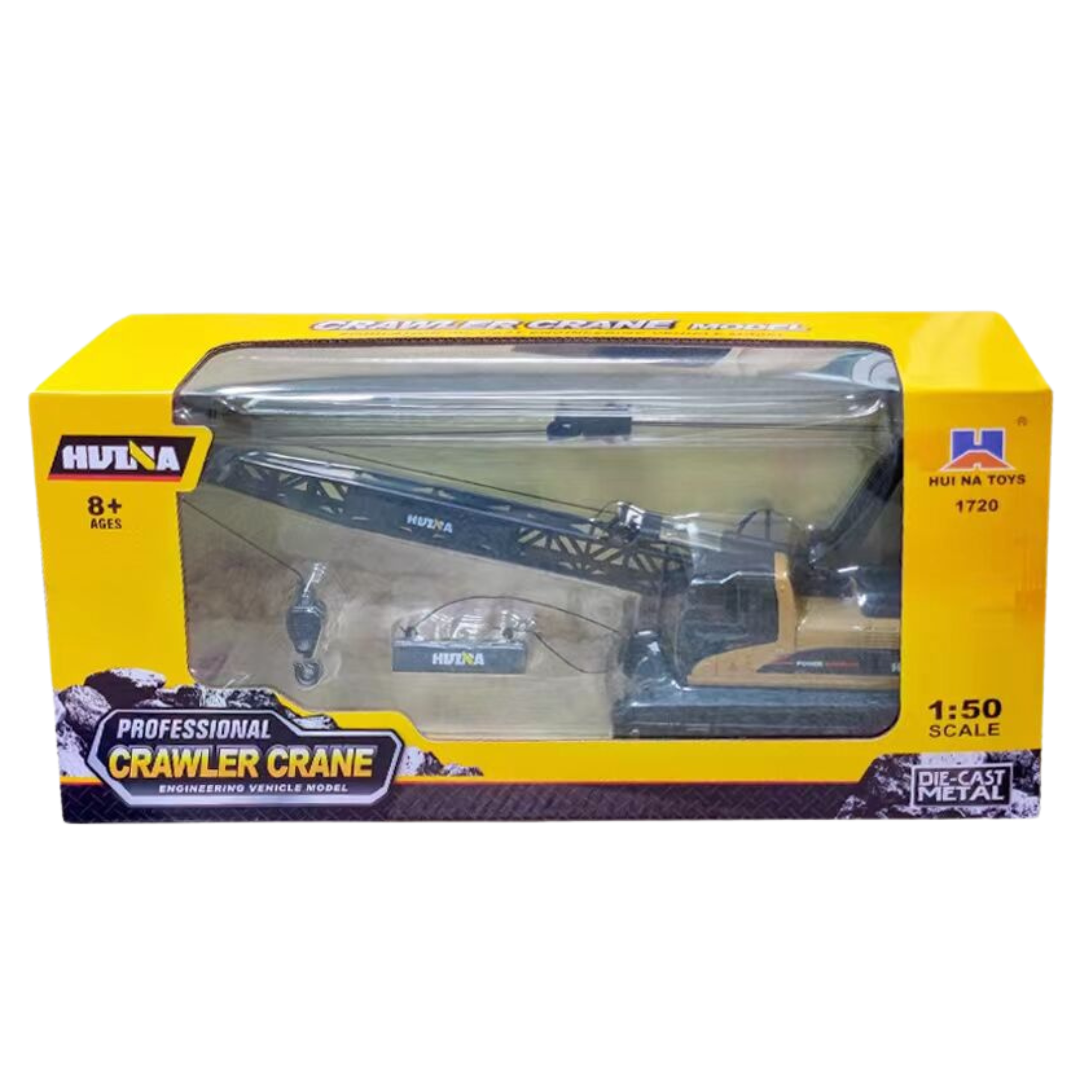 Huina Metal Movable Crawler Crane 1:50
