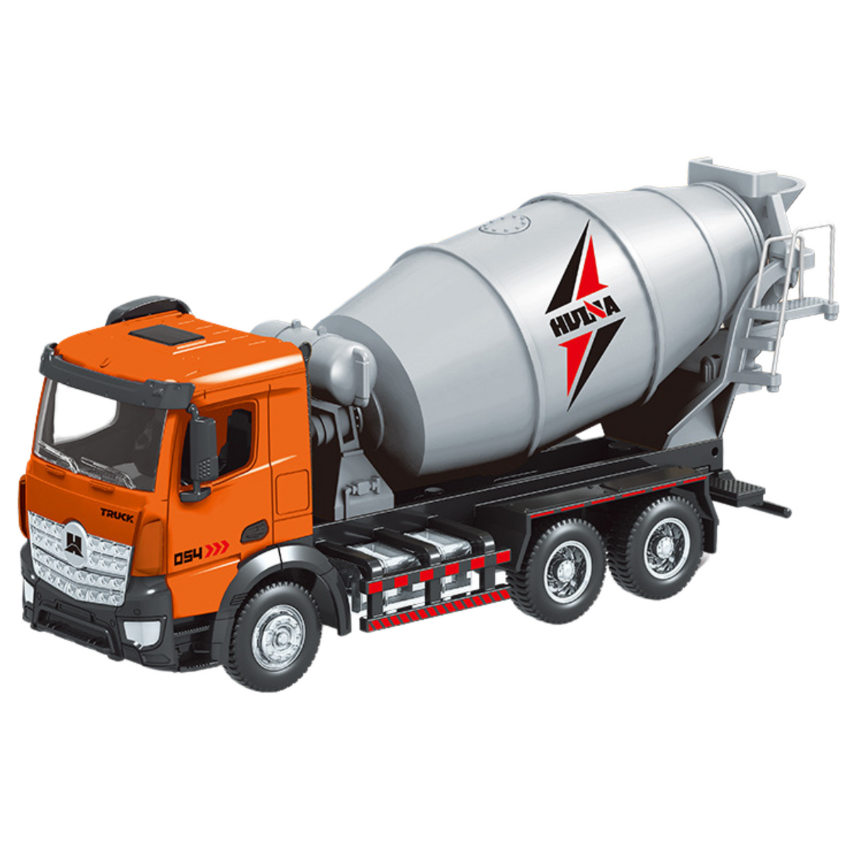 Concrete Mixer Construction Vehicle Metal Huina Orange 1:50