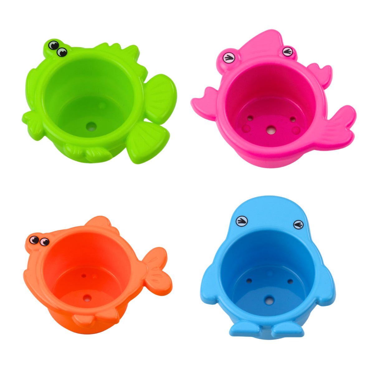 Interactive Bath Toy Set Fountain Animals Cups