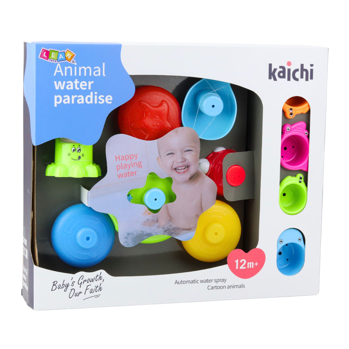 Interactive Bath Toy Set Fountain Animals Cups
