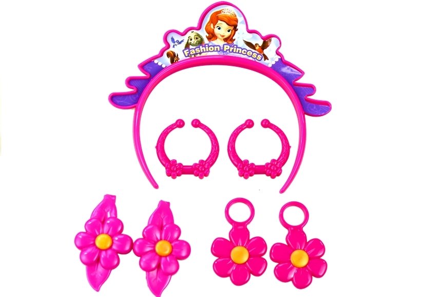 Princess In A Suitcase Set - Hair Dryer Earrings Headband Pink