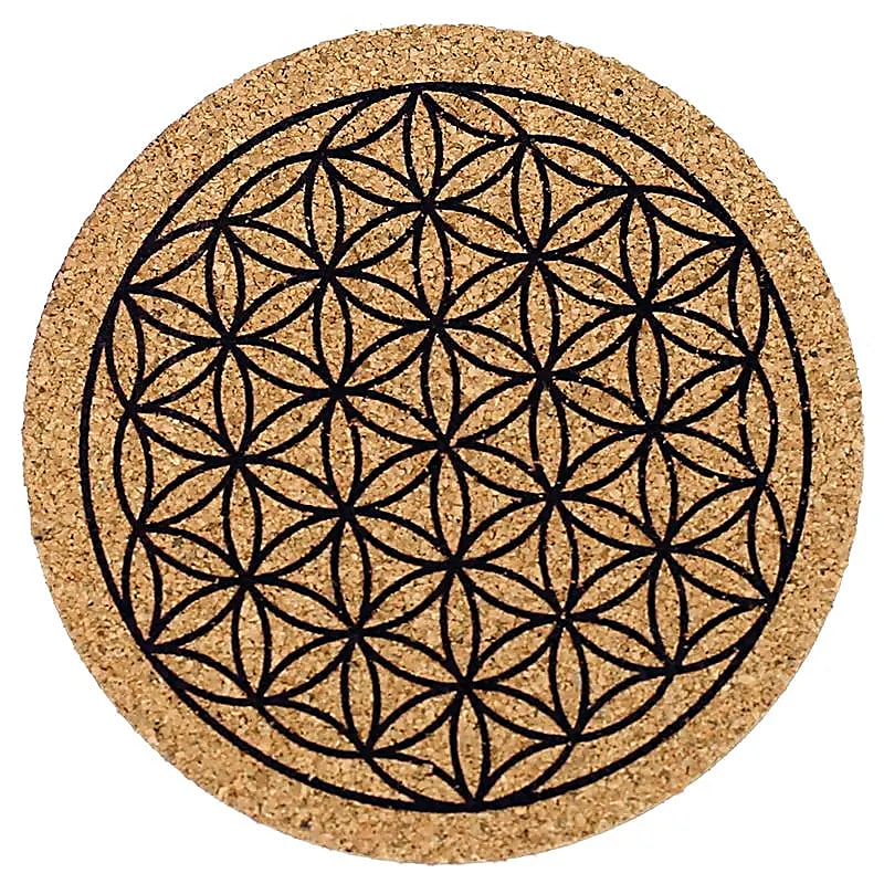 Flower Of Life Coasters parafa készlet 6 db -- 2 db-os készlet - 8x0,5 cm