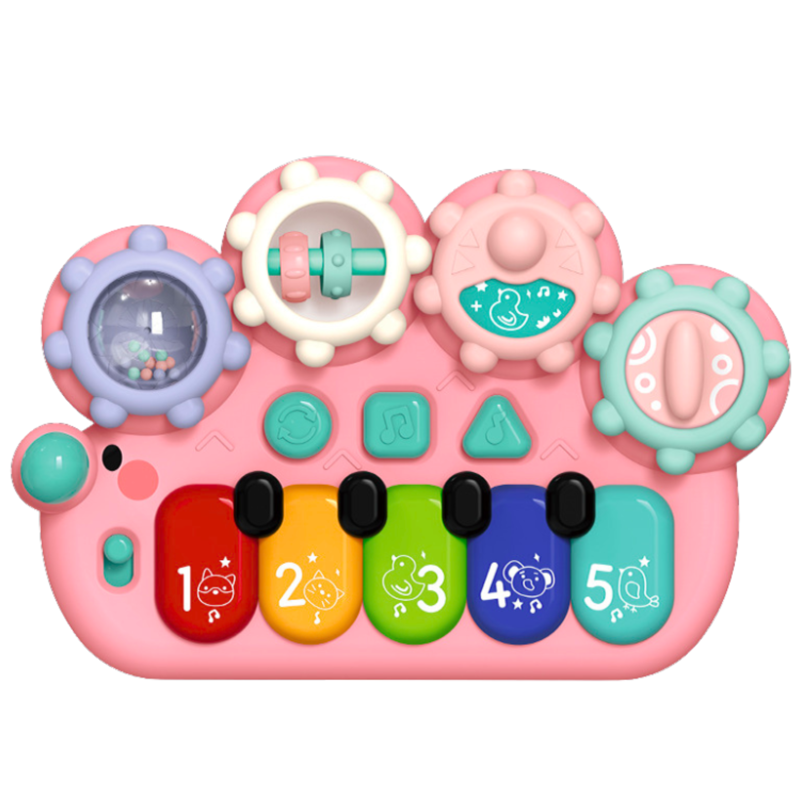Interactive Piano For Kids Gears Pink