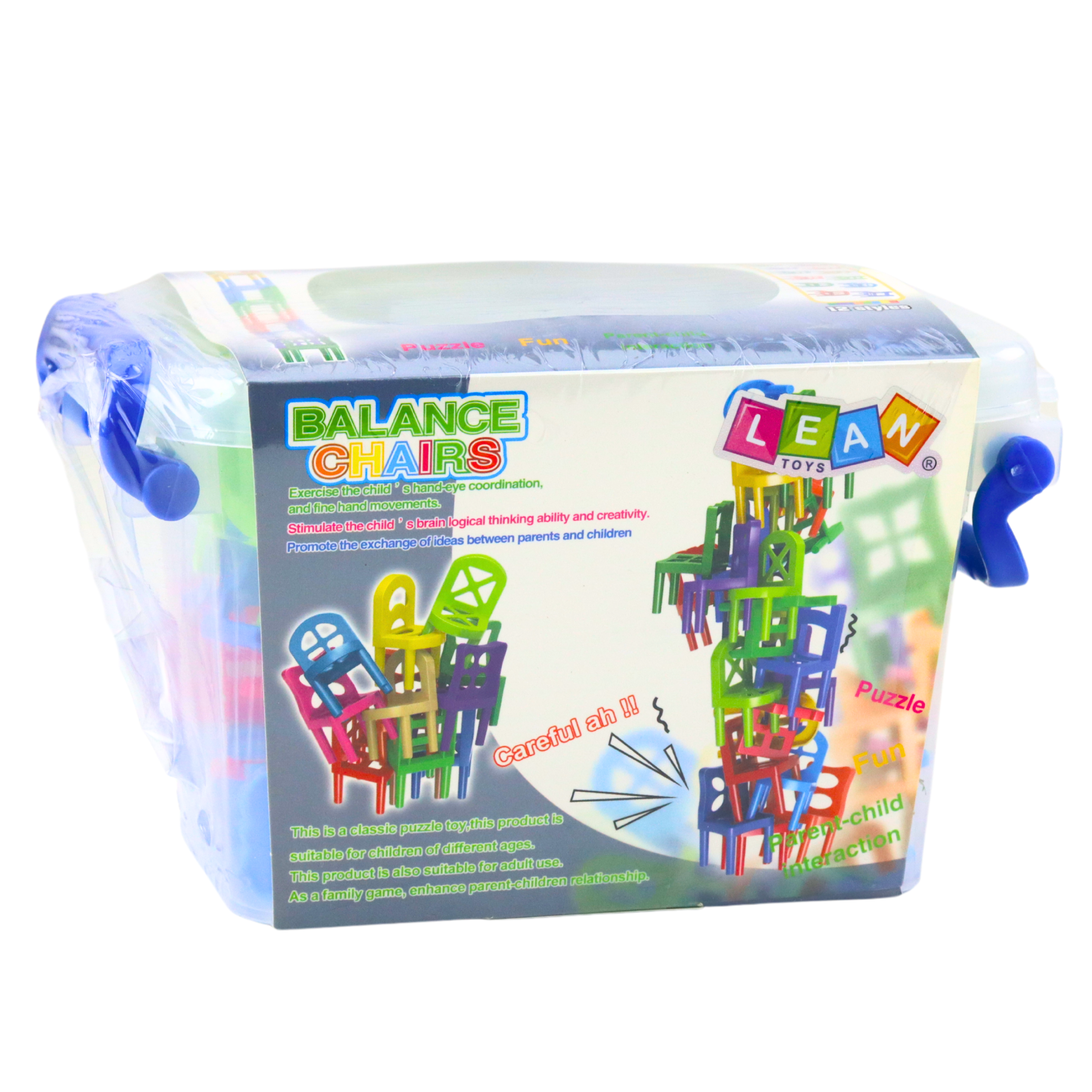 Falling Balance Chairs Arcade Game 36 Pieces Colorful