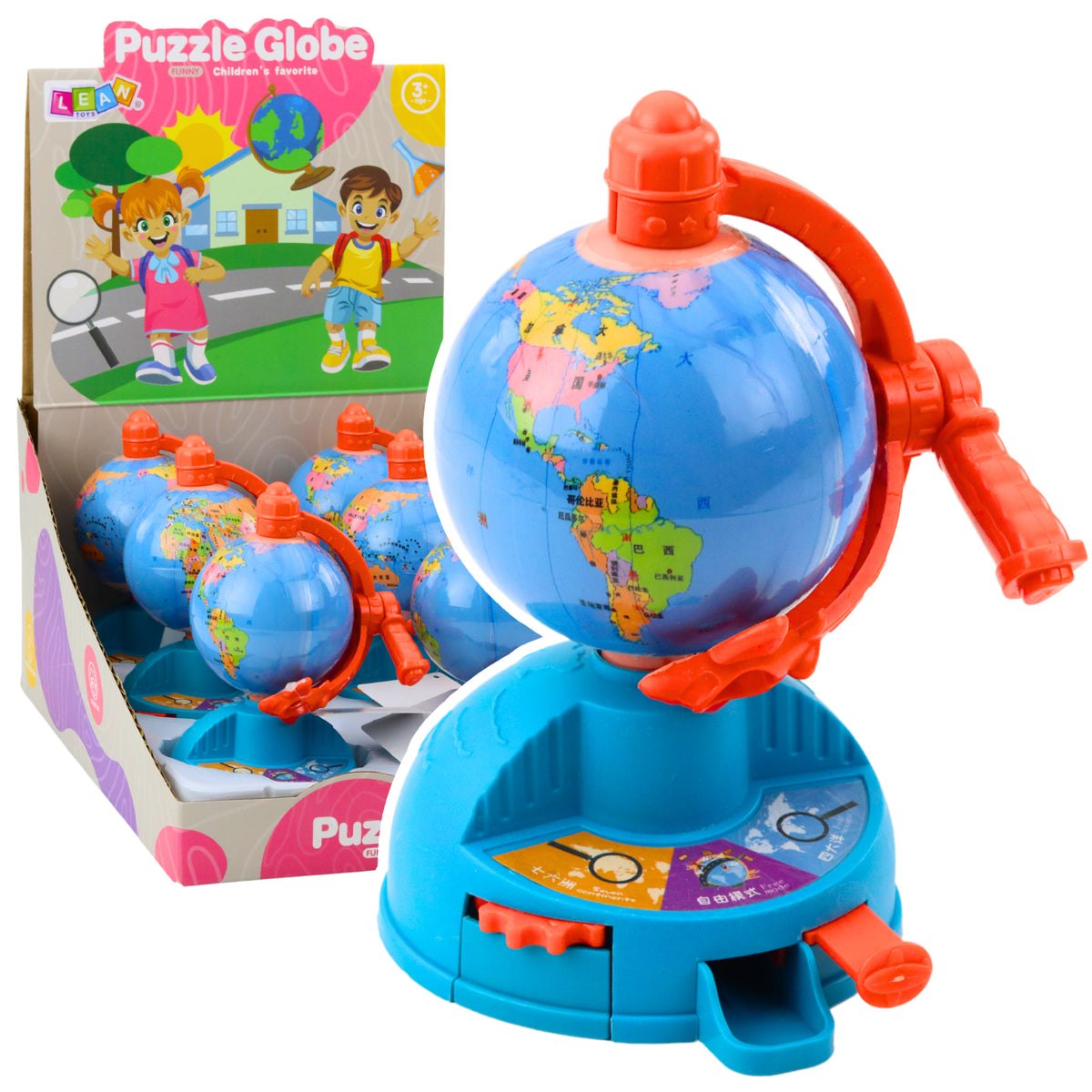 Mini Globe Rotating Gear Moving Plane