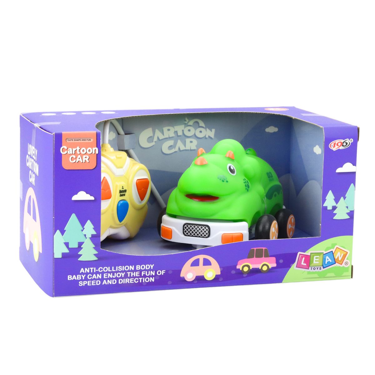 Remote Control Rc Car For Toddlers Dinosaur Green