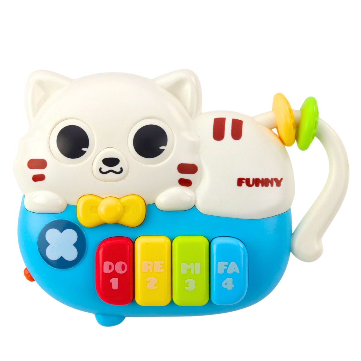 Mini Piano For Toddlers Kitten Blue Lights Sounds