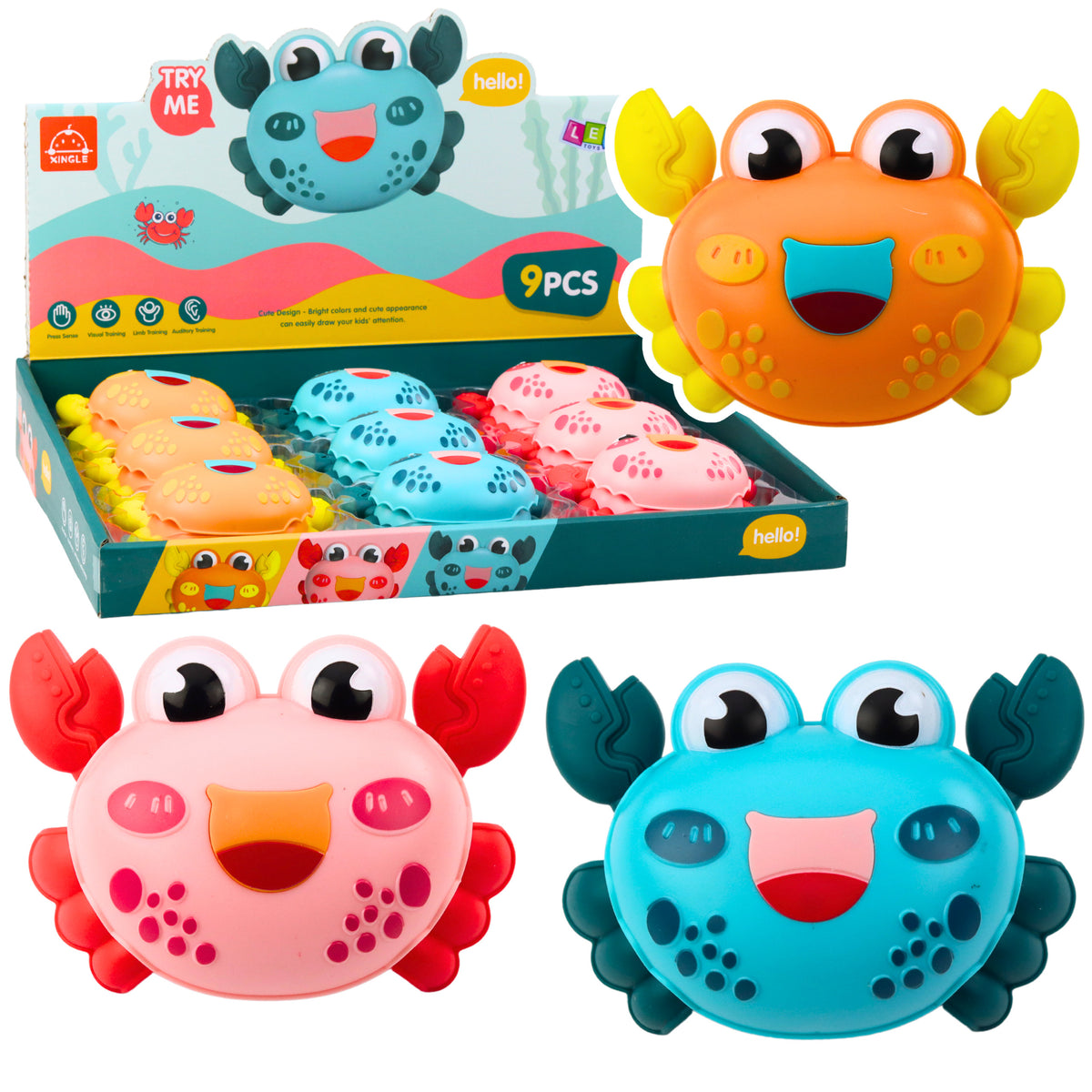 Interactive Crab With Motor Mix Colorful Riding