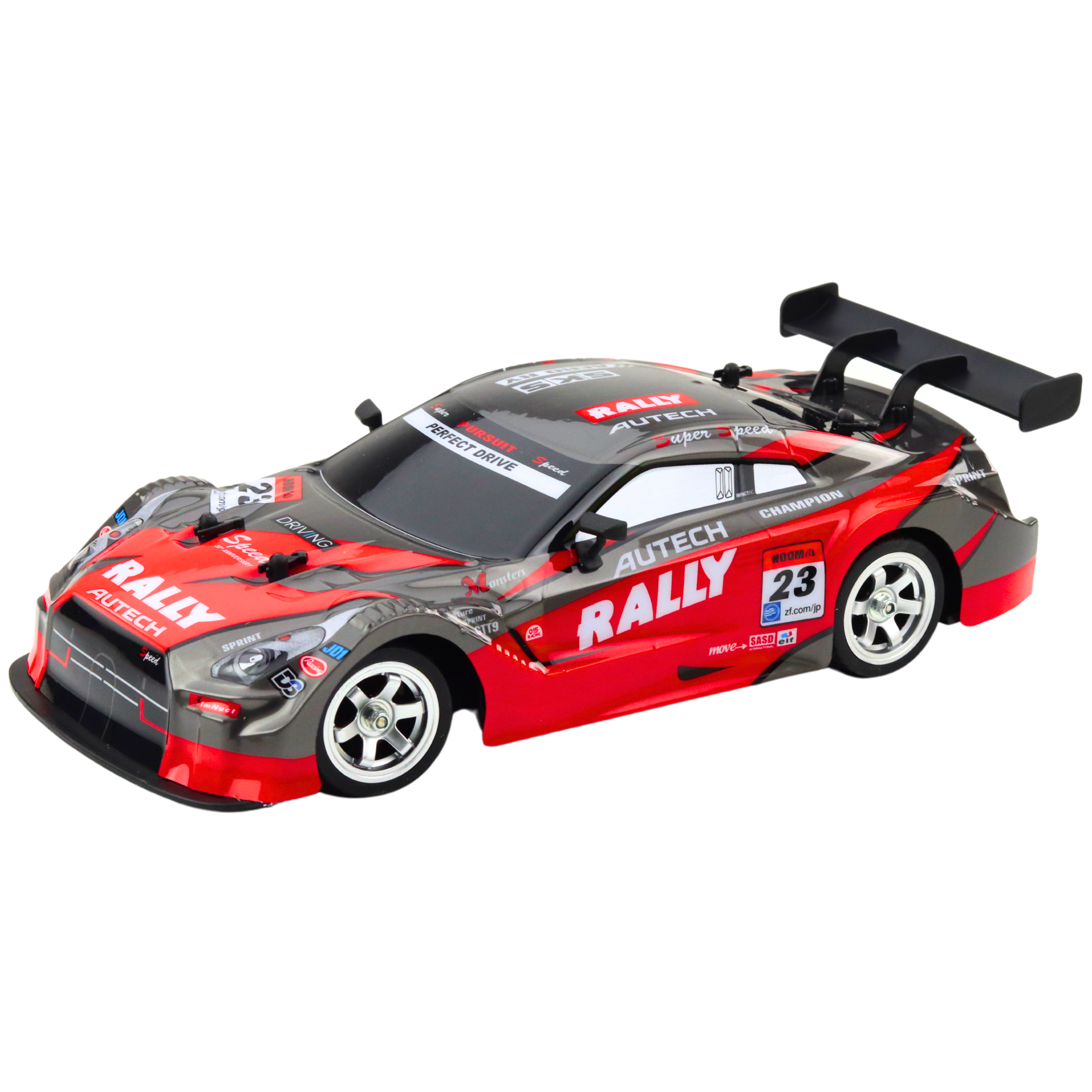 Drift Car Racing Rc Rouge Noir 30km/h 1:16