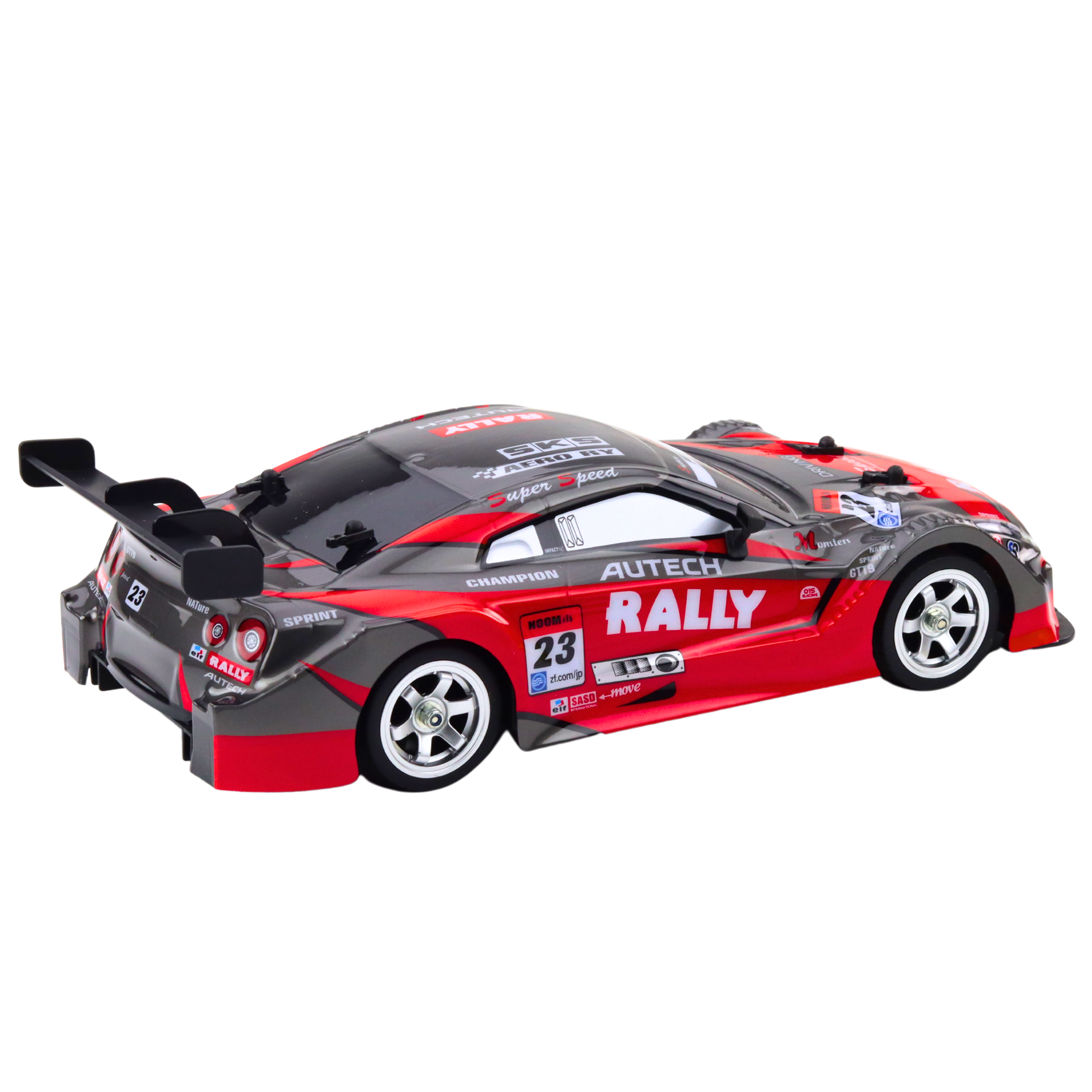 Drift Car Racing Rc Rouge Noir 30km/h 1:16