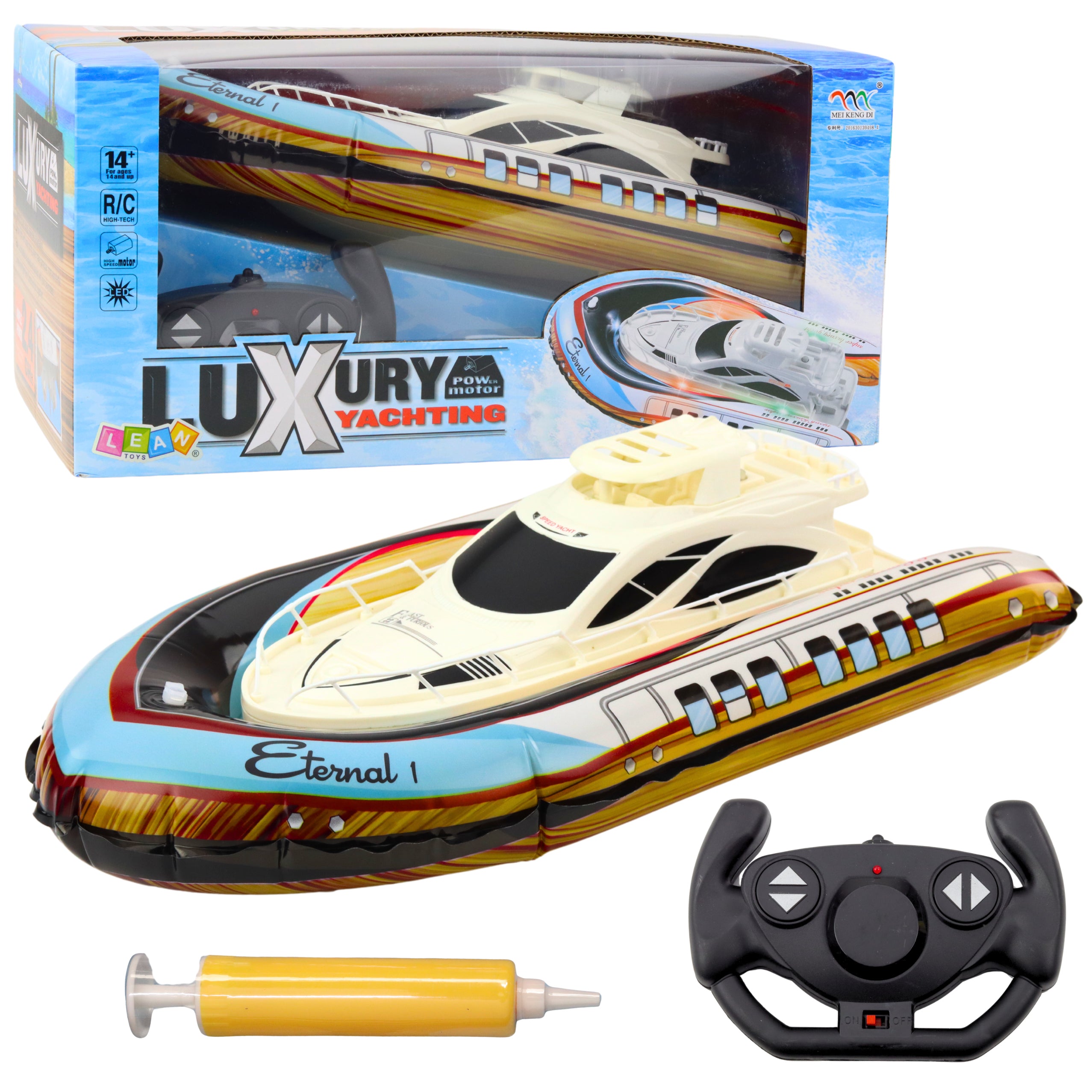 Luxury Yacht Boat Inflatable Remote Controlled Rc Led Lights