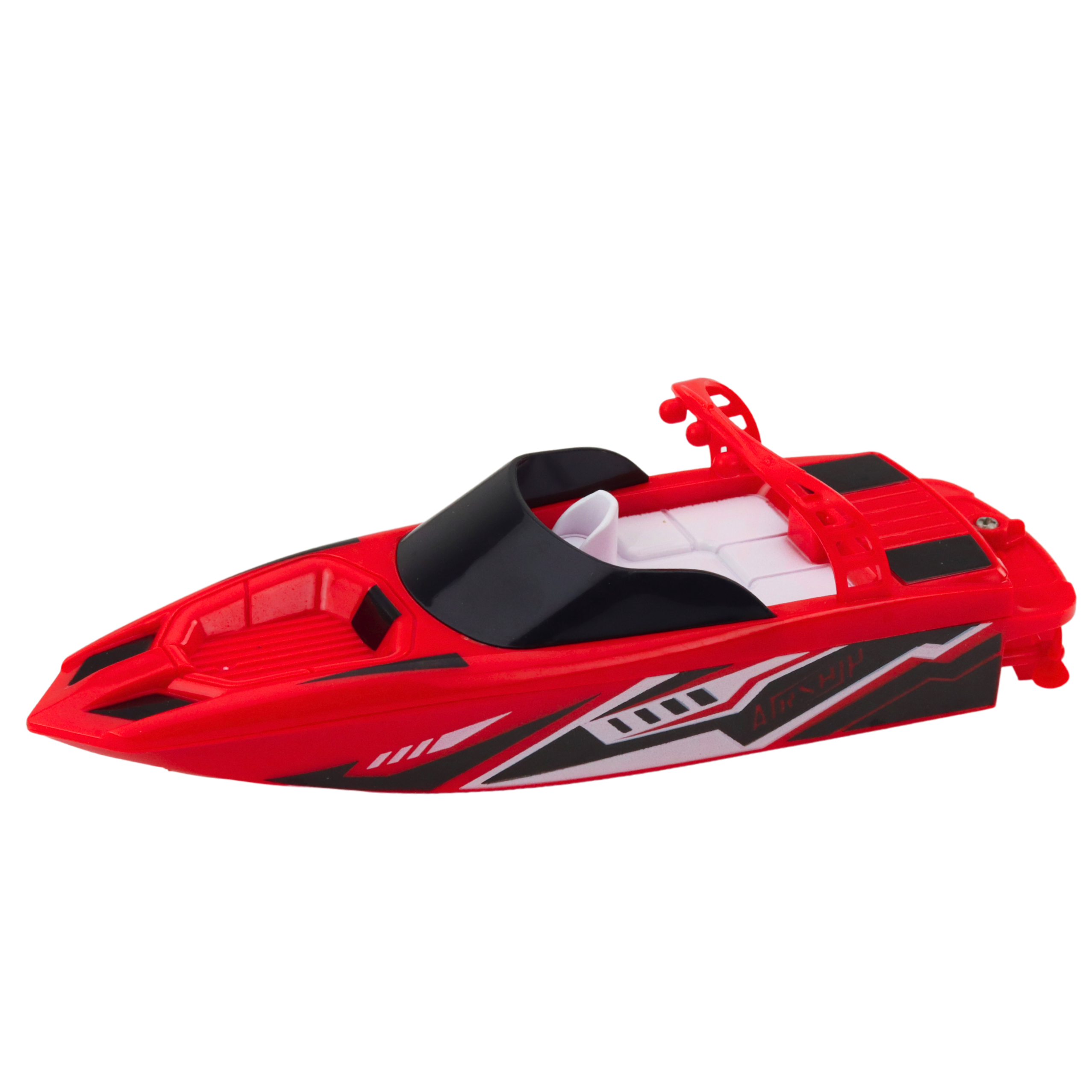 Remote Controlled Rc Motorboat White And Red 15cm