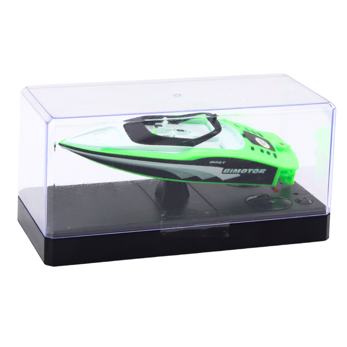 Lancha Rc Control Remoto Blanco-verde 15cm