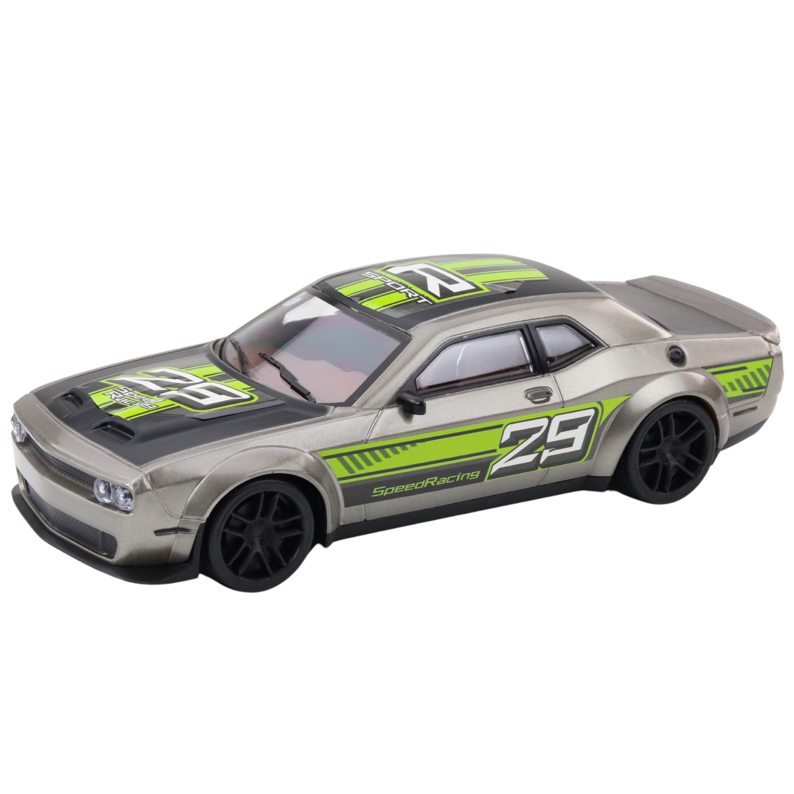 Rear-wheel Drive Sports Racing Car Silver Green