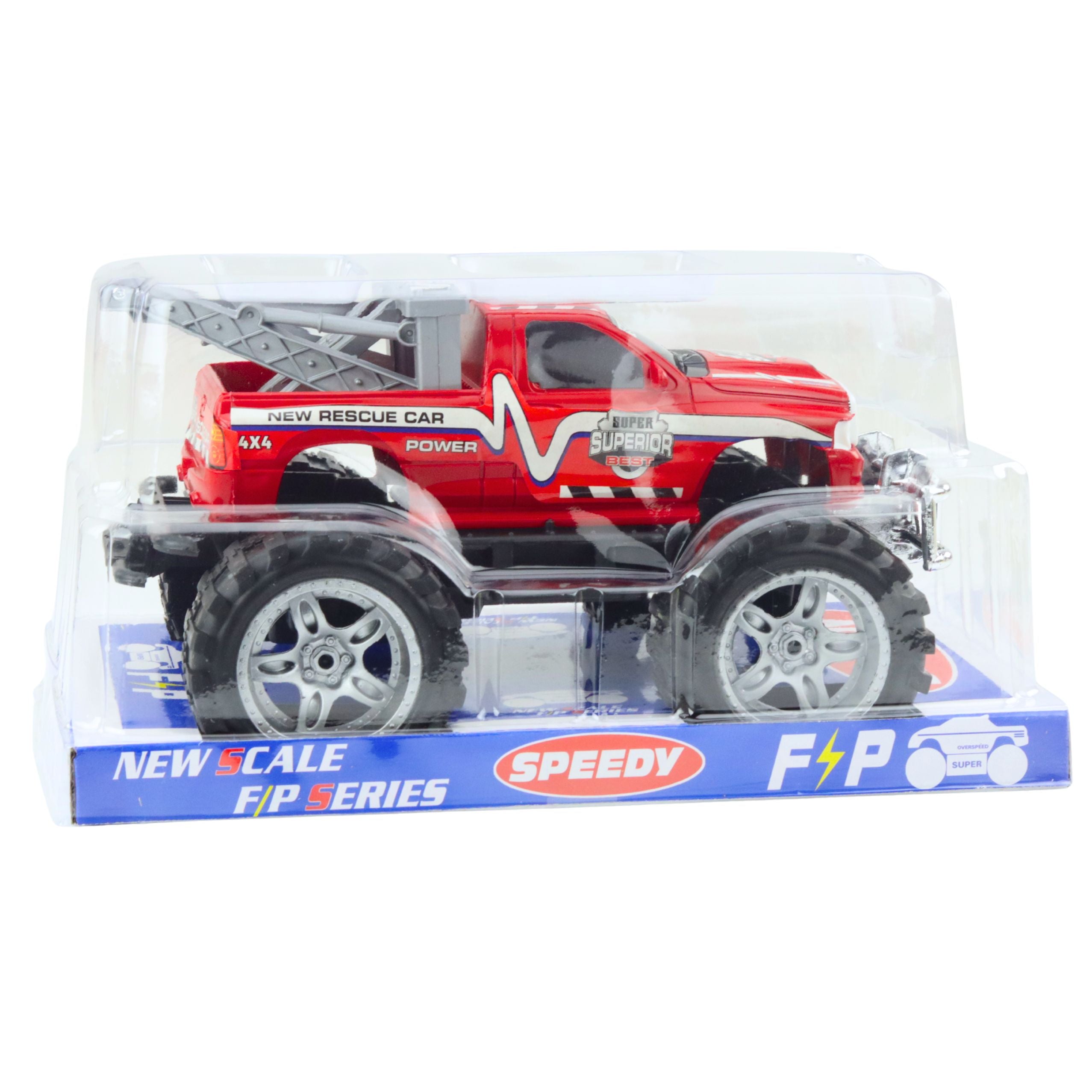 Rear-wheel Drive Off-road Rescue Vehicle With Towbar Red 27cm