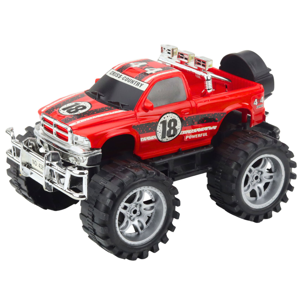 Rear-wheel Drive Off-road Vehicle With Large Wheels Red 27cm